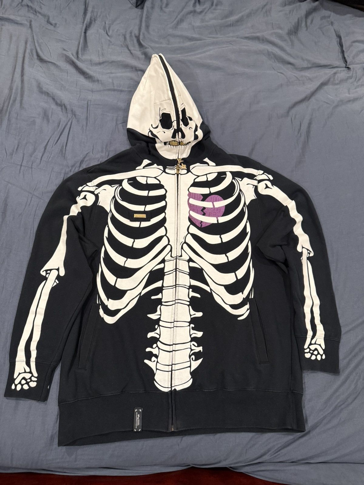 クロ LRG LRG Dead Serious Skeleton Full Zip Up Hoodie | Grailed