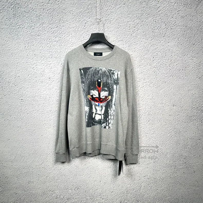 Givenchy Givenchy Grey Indian geometric pattern printed round neck Size US XS / EU 42 / 0 - 1 Thumbnail