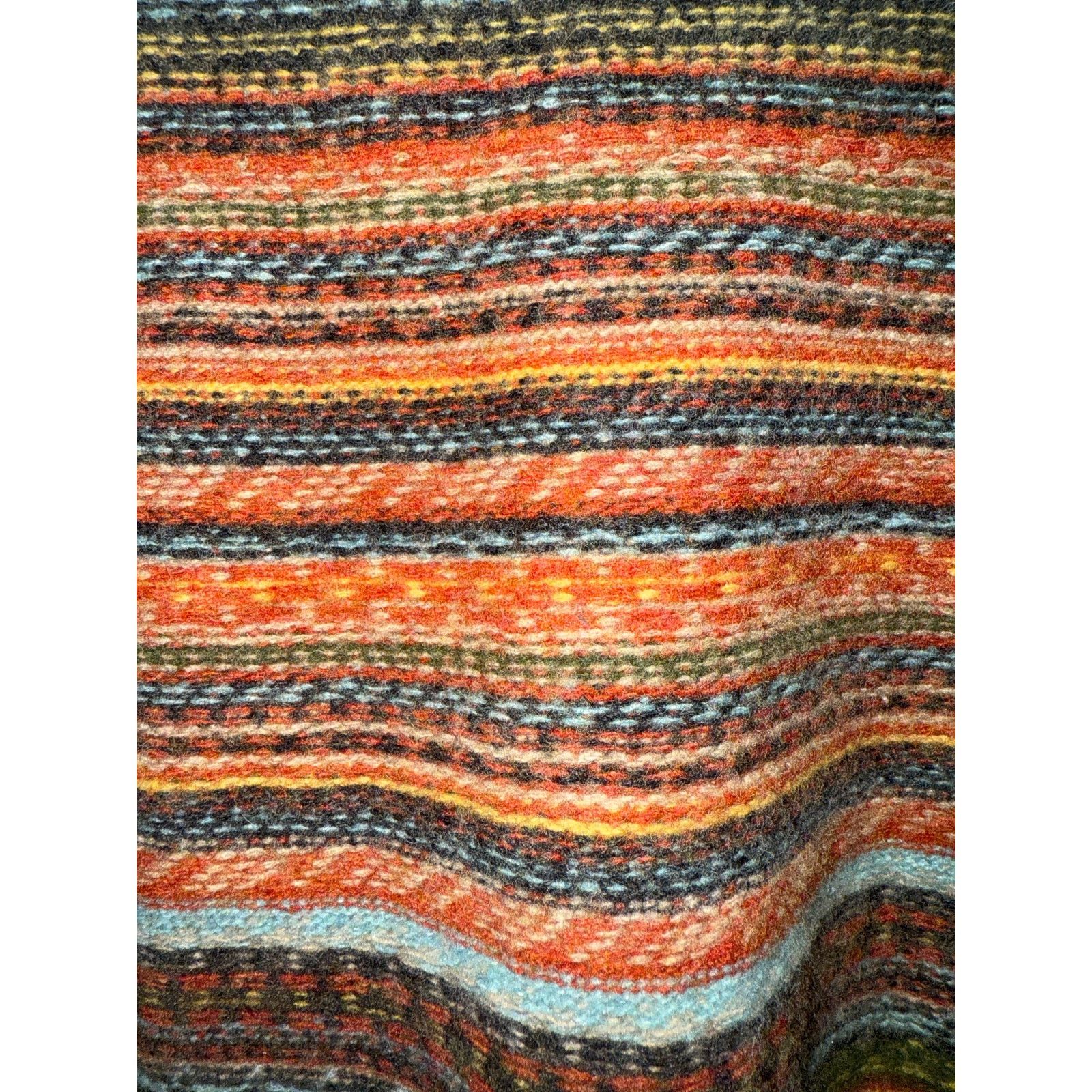 Japanese Brand 291295=HOMME Wool Blend Multicolor Striped Sweater Size US S / EU 44-46 / 1 - 2 Thumbnail