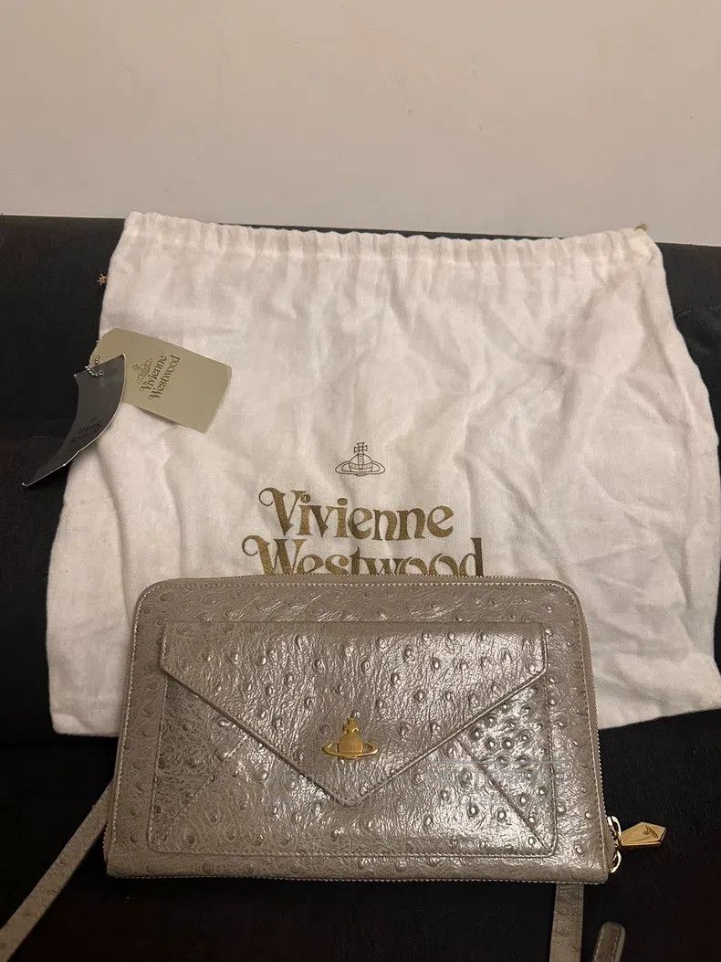 Vivienne Westwood Vivienne Westwood size os Saturn elephant gray ostrich skin Size ONE SIZE - 1 Thumbnail
