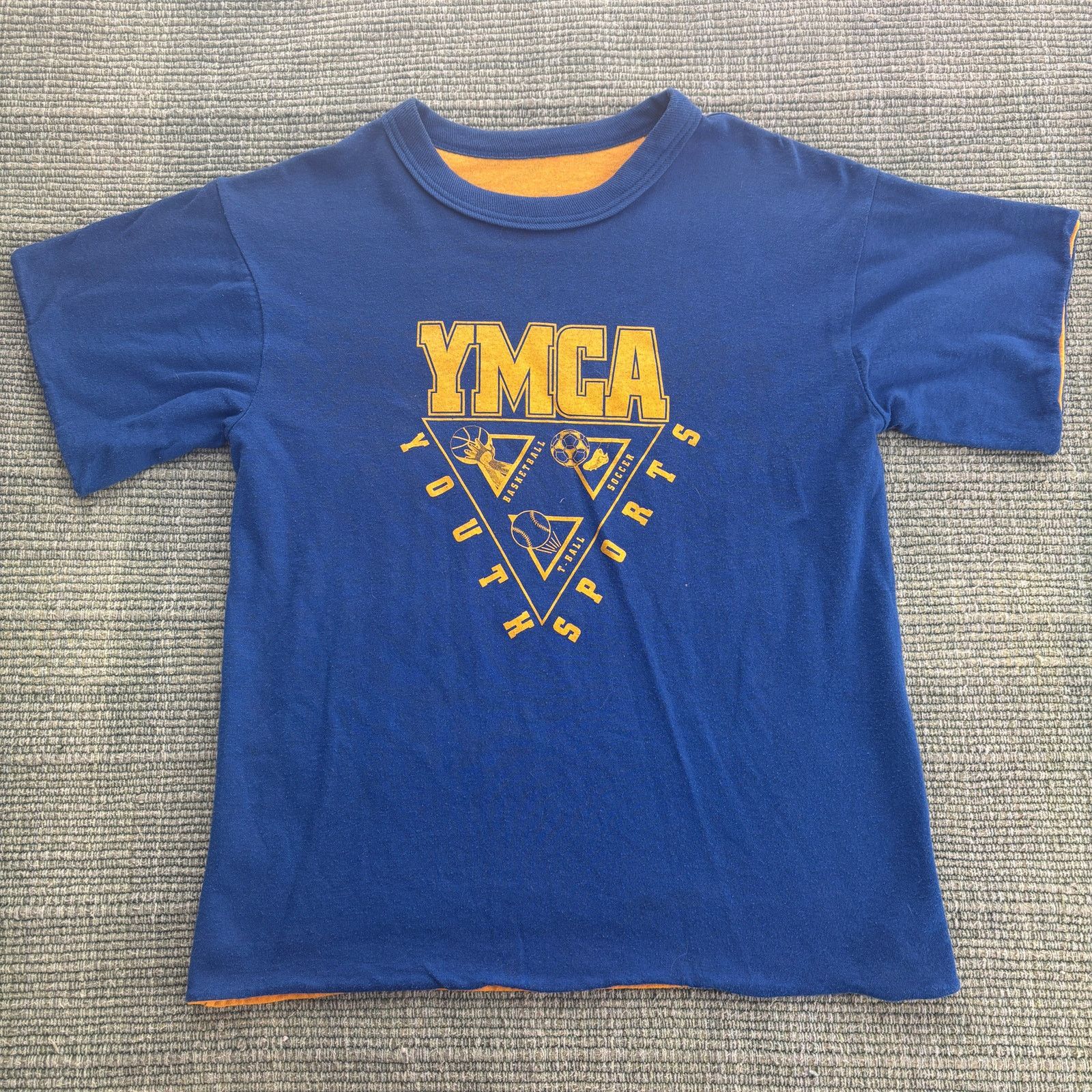Vintage Vintage 80s two tone YMCA double face cotton gym shirt Size US M / EU 48-50 / 2 - 1 Thumbnail