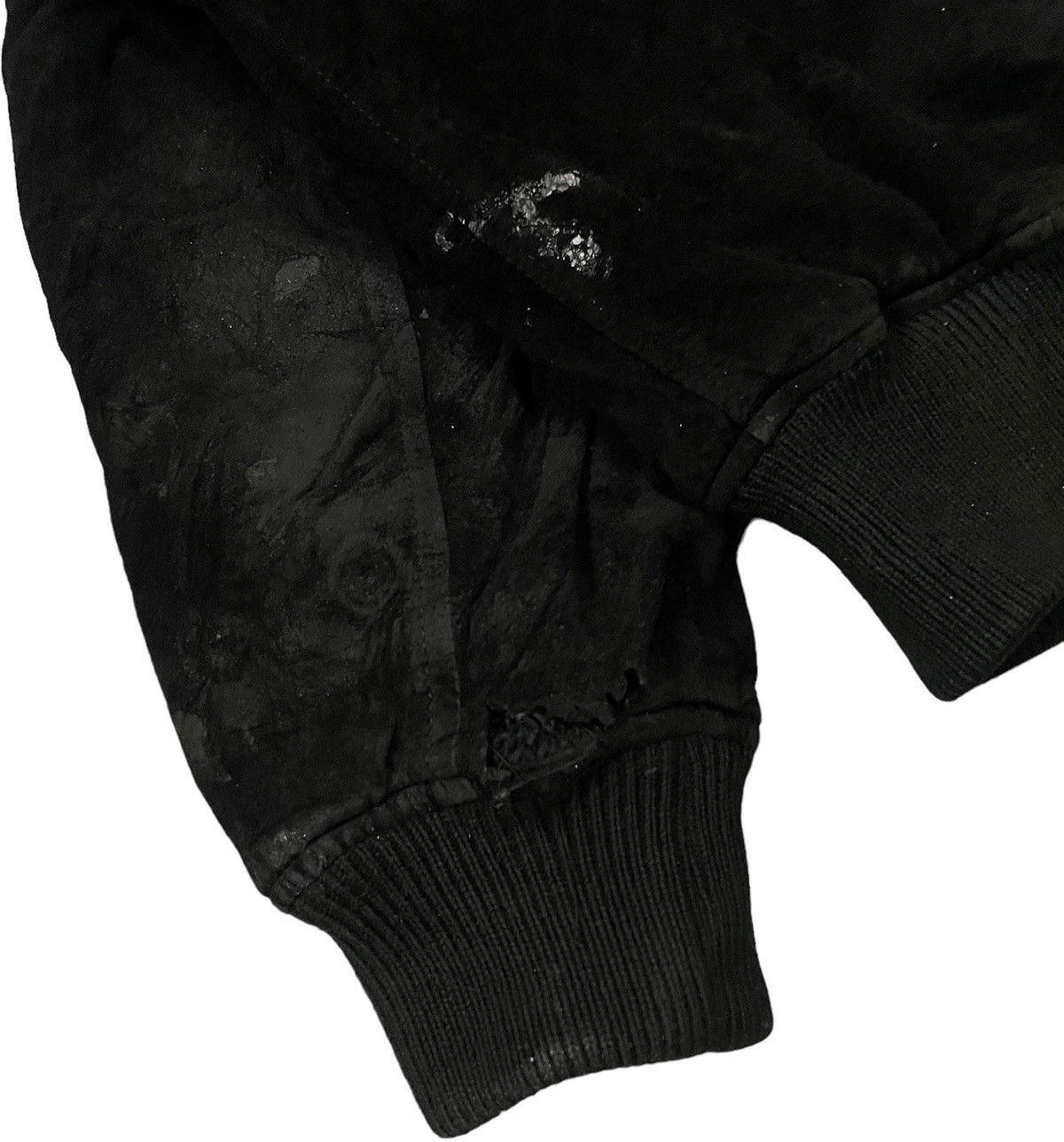 Japanese Brand Vintage Poshboy Blackout Pig Skin Leather Varsity Jacket Size US L / EU 52-54 / 3 - 15 Thumbnail