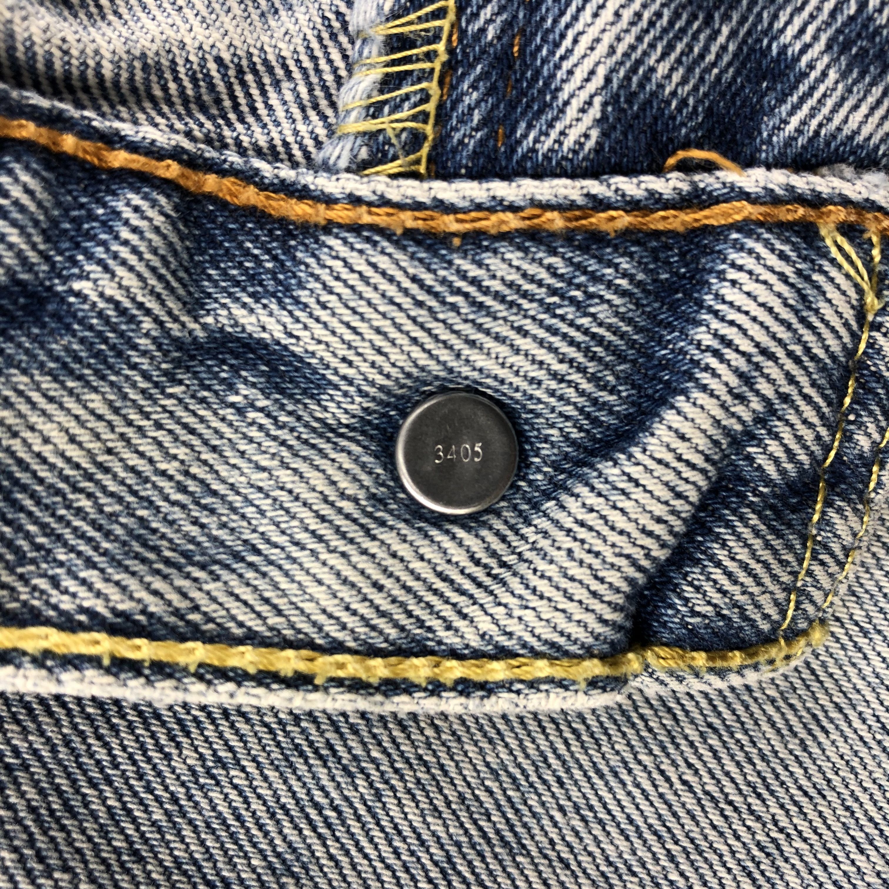 Levi's Vintage Levis 505 Jeans Stone Wash Distress Denim KJ468 Size US 33 - 8 Thumbnail