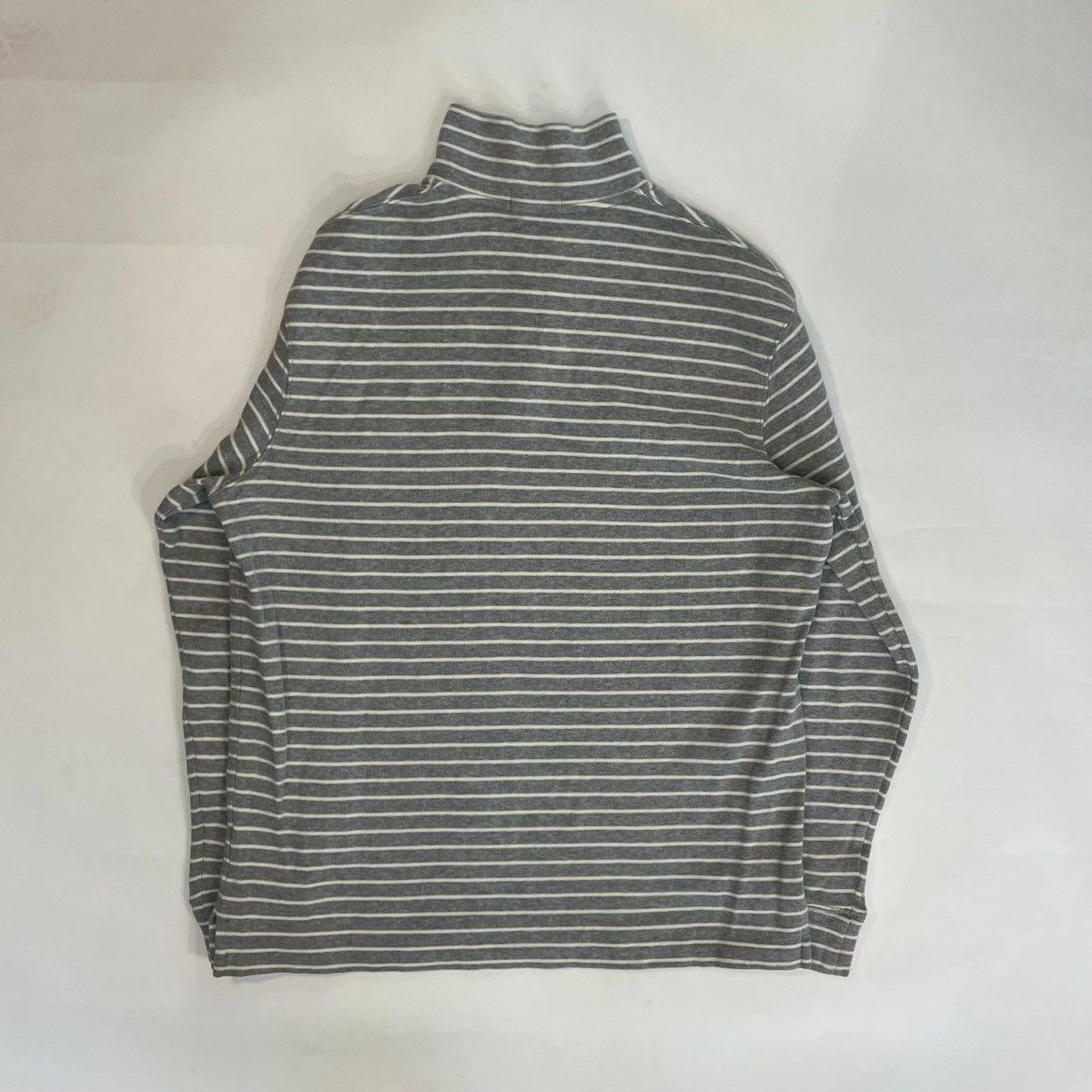 Polo Ralph Lauren Polo Ralph Lauren Striped Grey Half Zip Sweater Jumper Size US L / EU 52-54 / 3 - 7 Thumbnail