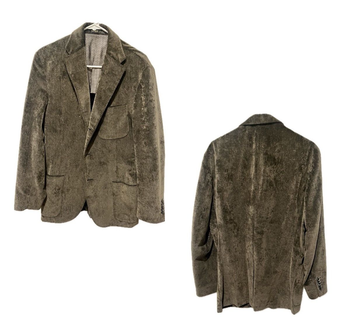 Corneliani Corneliani ID Men's Brown suede blazer Designer Suede Jacket Size 40R - 2 Thumbnail