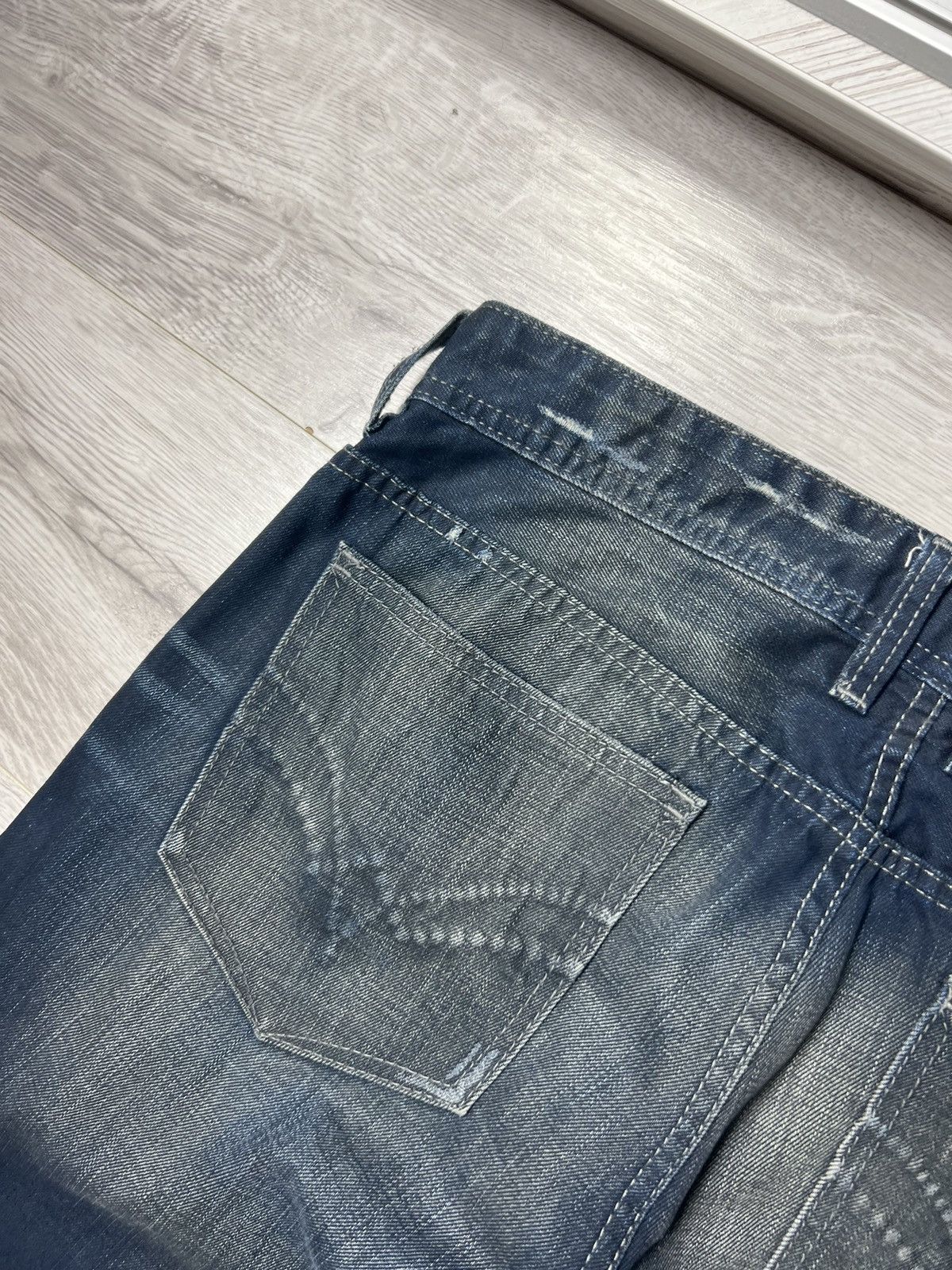 Affliction Vintage Affliction Straight Fit Jeans Distressed Denim Pants Size US 33 - 3 Thumbnail