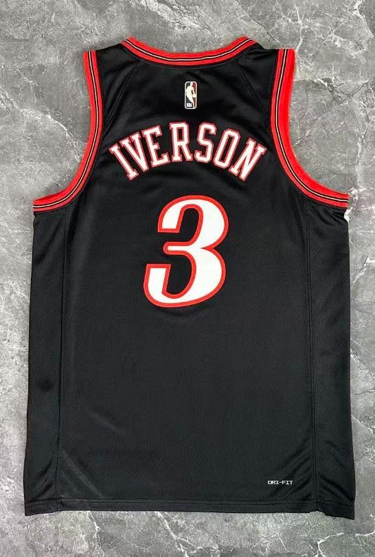 NBA 26 76ers #3 Allen Iverson Jersey Size US XL / EU 56 / 4 - 2 Thumbnail