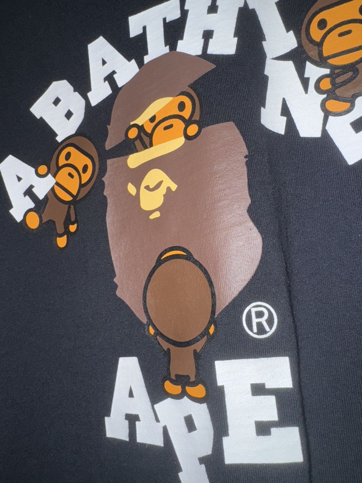 Bape Baby Milo Bape black short sleeve tee Size XS / US 0-2 / IT 36-38 - 3 Thumbnail