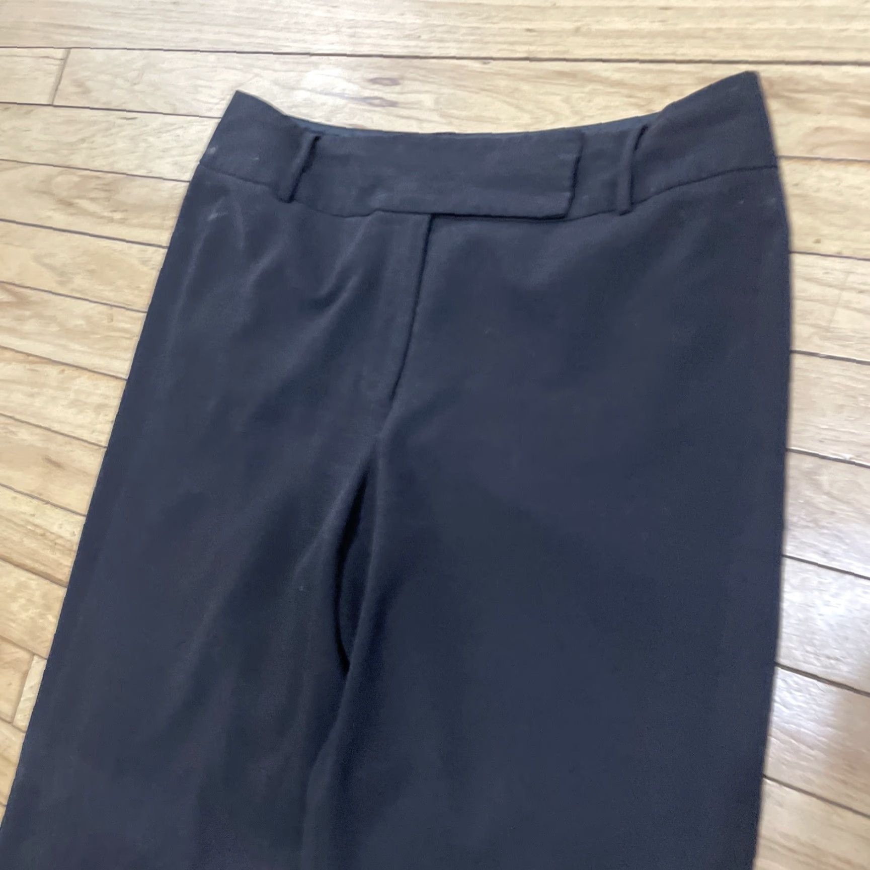 Vintage Tahari Women's Pants Black Straight Leg Wool Polyester 12 Dress Pants Office Workwear Casual Size 34" / US 12 / IT 48 - 6 Thumbnail