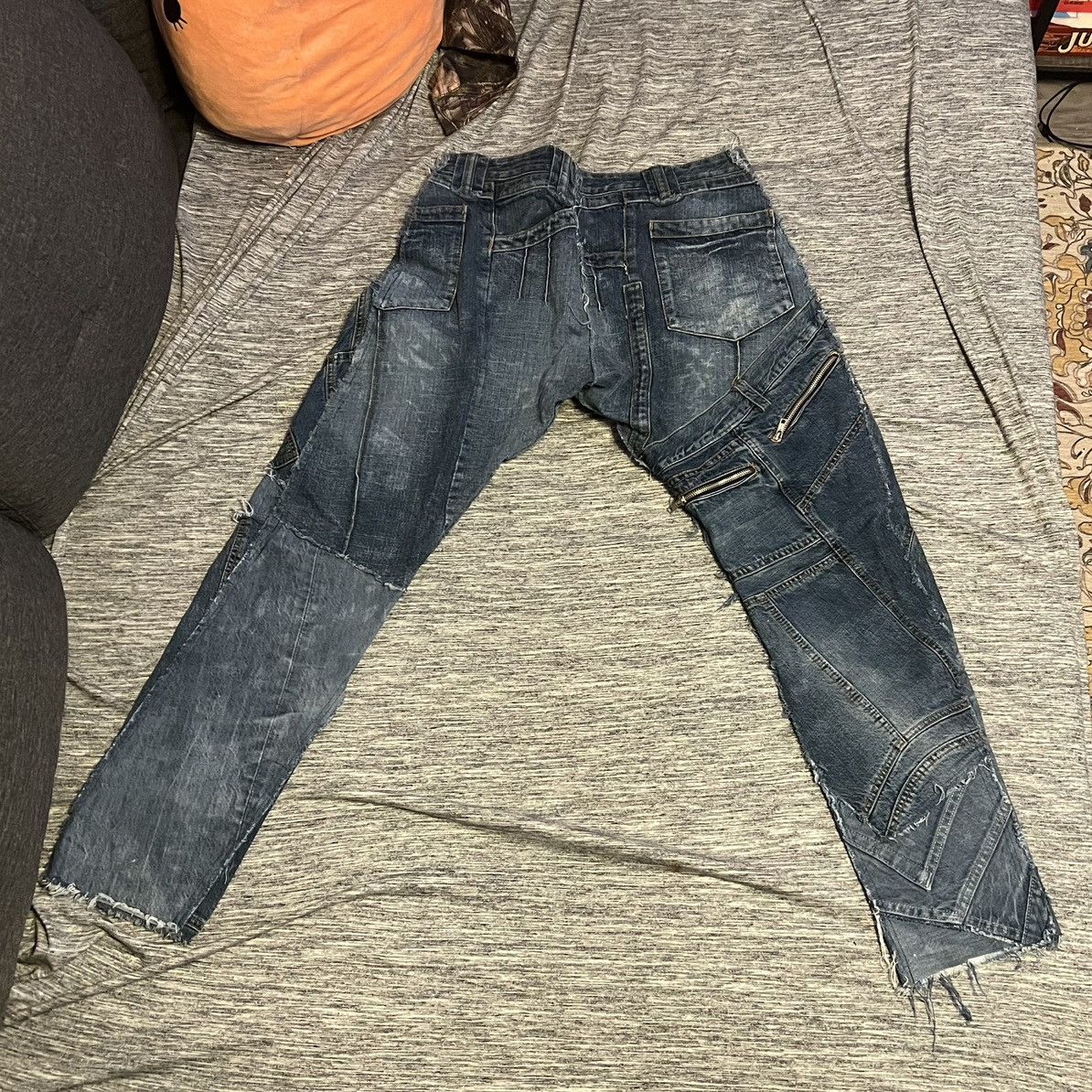 Handmade Levi 511 1of1 Selvadge reconstructed patchwork denim Size US 28 / EU 44 - 2 Thumbnail