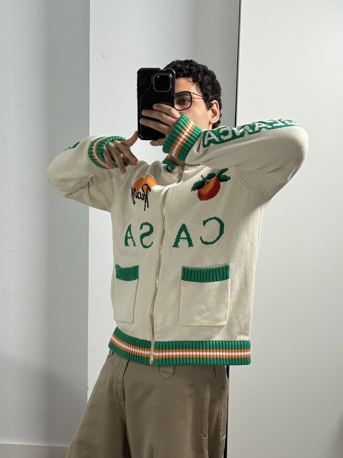 Casablanca Casablanca Racing Team Cardigan Retro Bunny Knit Size US L / EU 52-54 / 3 - 5 Thumbnail