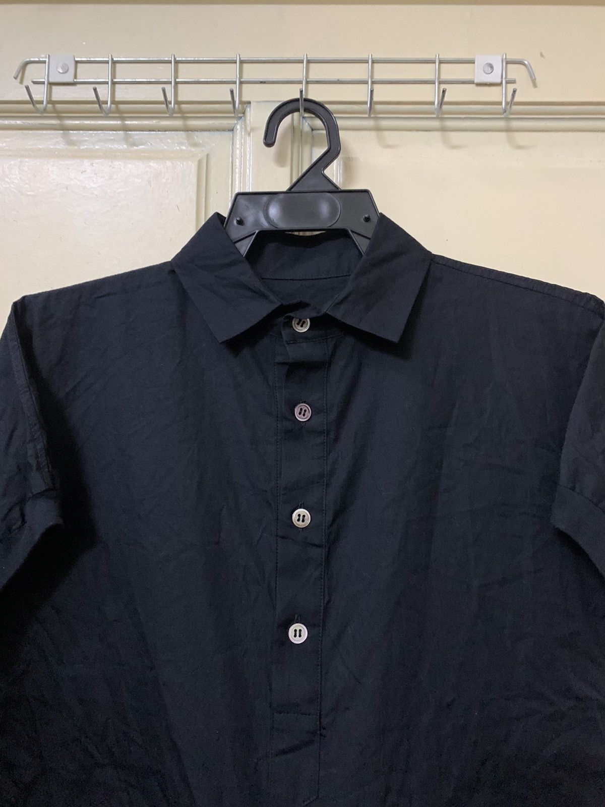 Yohji Yamamoto 💥Final💥Yohji Yamamoto Super Black Polo T Shirt Size M / US 6-8 / IT 42-44 - 4 Thumbnail