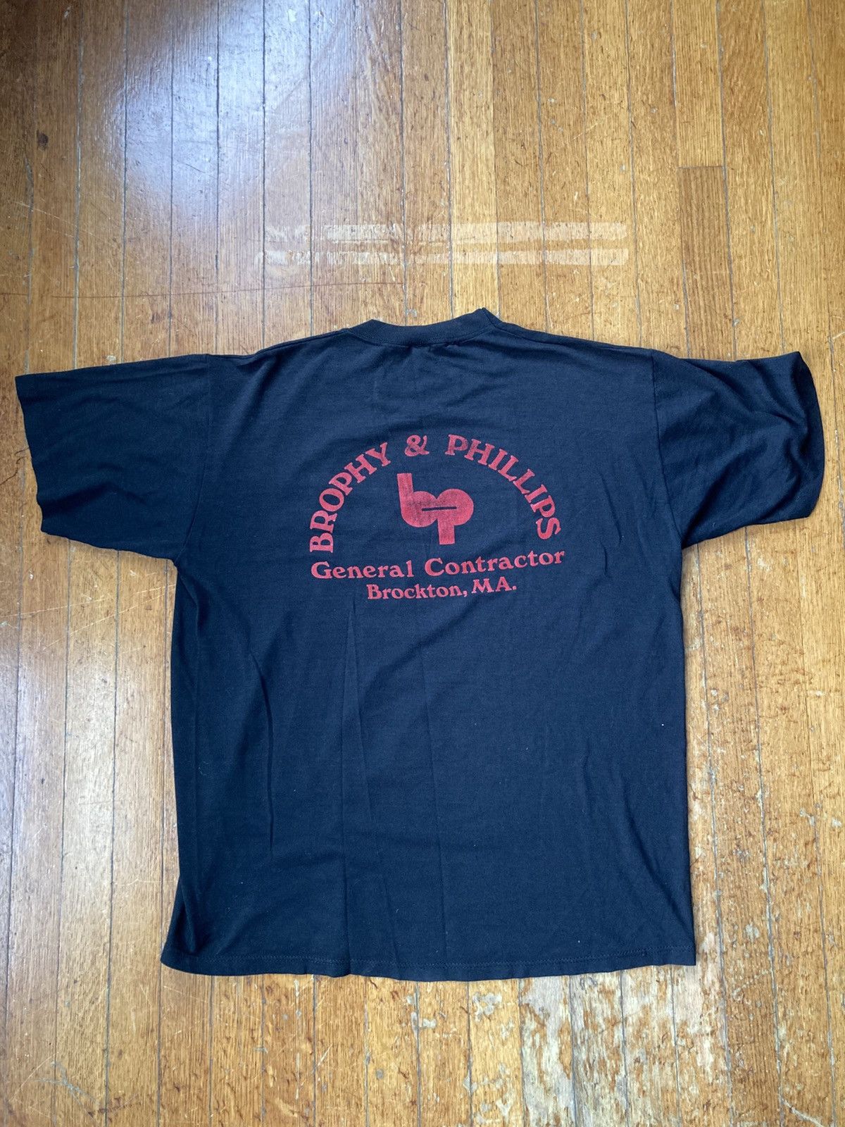 Jerzees Vintage Black Single Stitch Workwear Tee Size US XL / EU 56 / 4 - 1 Thumbnail