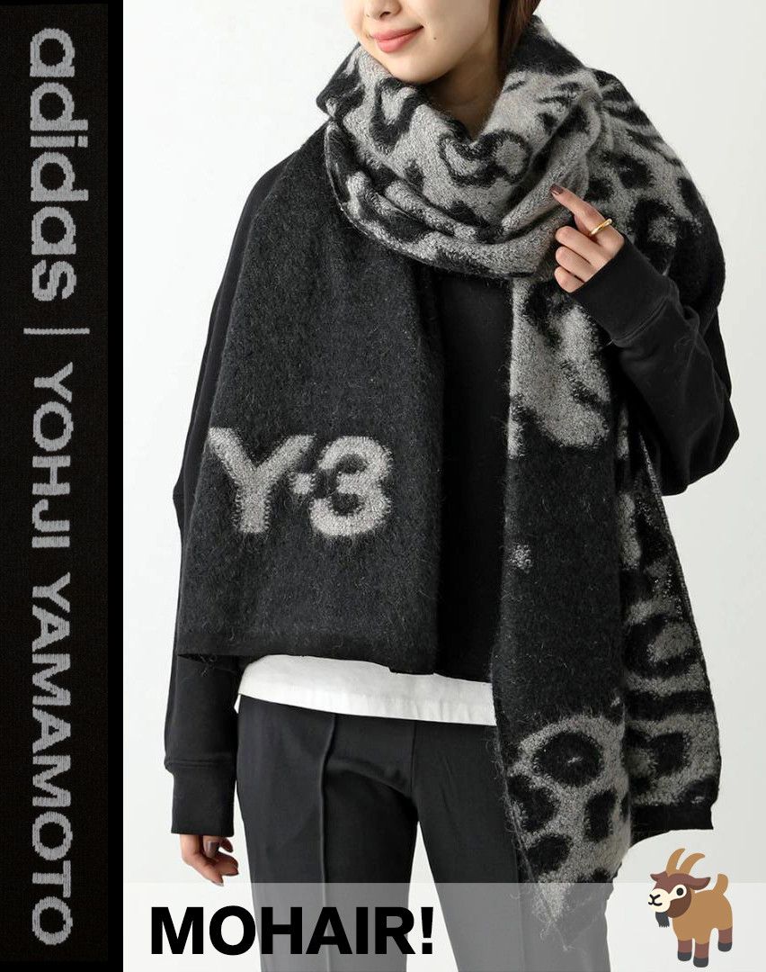 小物 Y-3 Q SCARF Y-3 Yohji Yamamoto 3 STRIPE SCARF (BLACK)の商品ページ