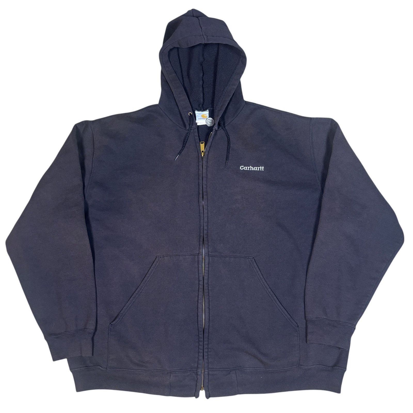 Carhartt vintage y2k 2000s Carhartt faded zip up hoodie XXL workwear Size US XXL / EU 58 / 5 - 1 Thumbnail