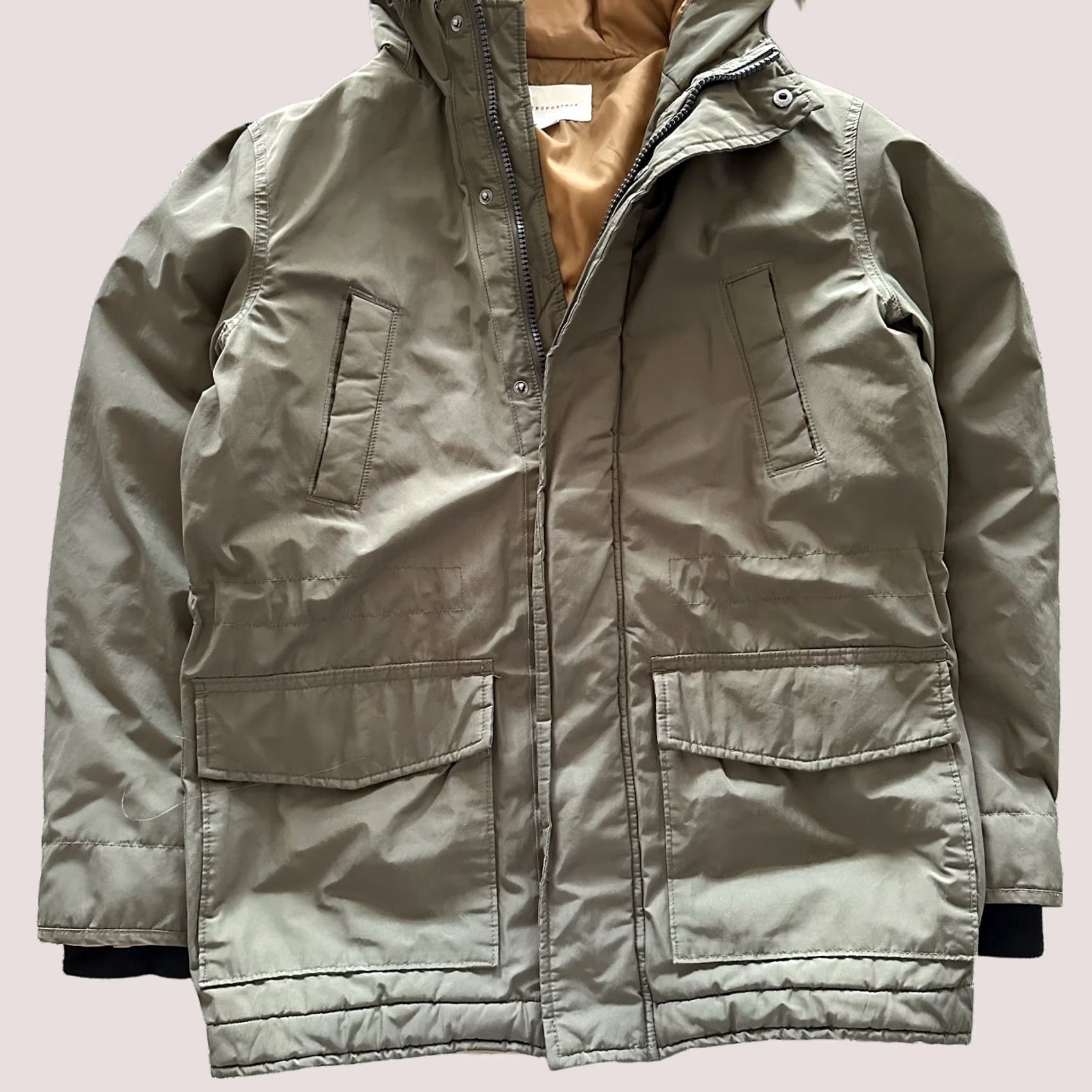 Aeropostale AeroPostale Jacket Womens S Military Green Parka Faux Fur Trim Winter Coat Size S / US 4 / IT 40 - 1 Thumbnail
