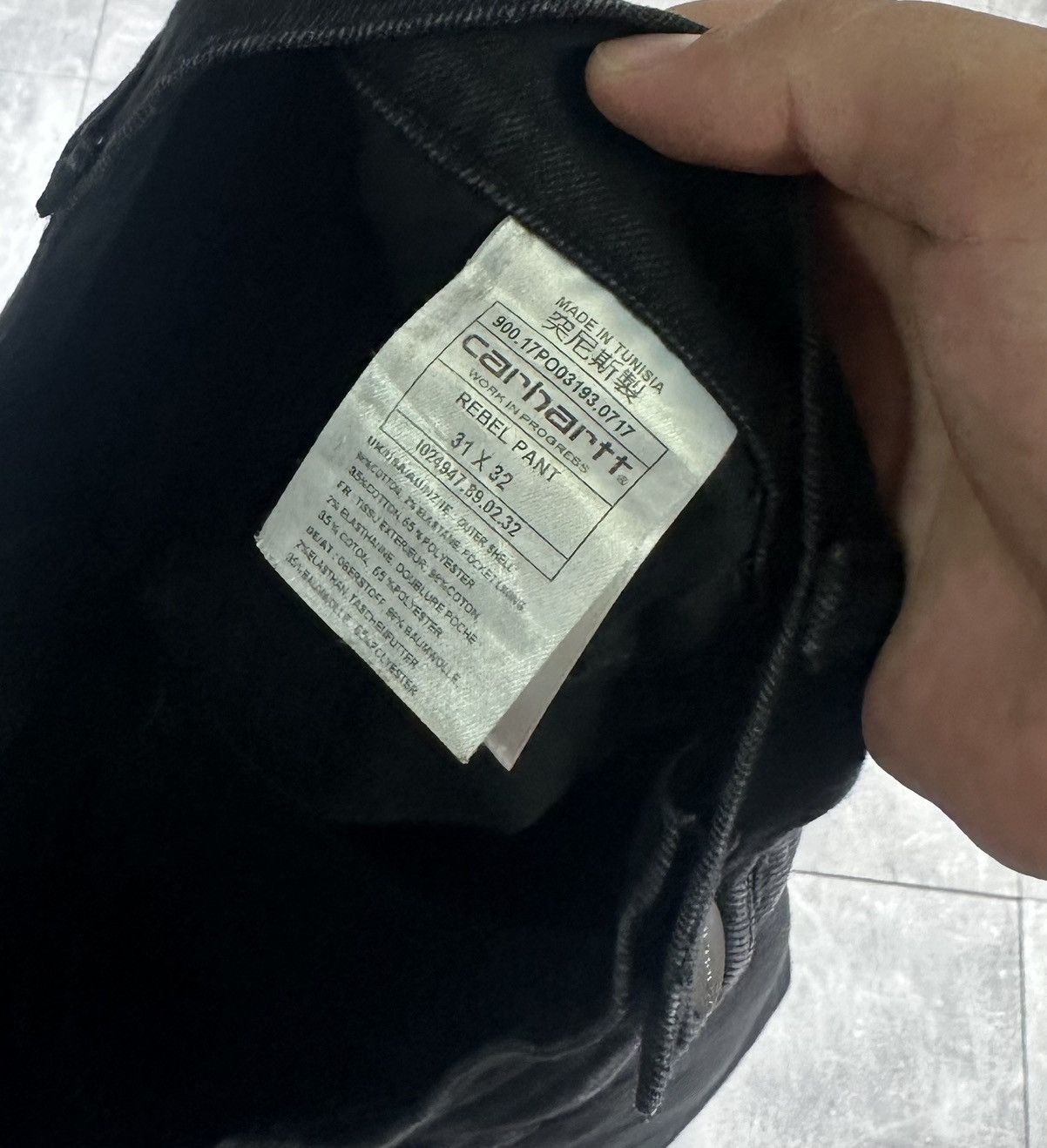 Carhartt Carhartt Wip Denim Black Jeans Pants Size US 31 - 5 Thumbnail
