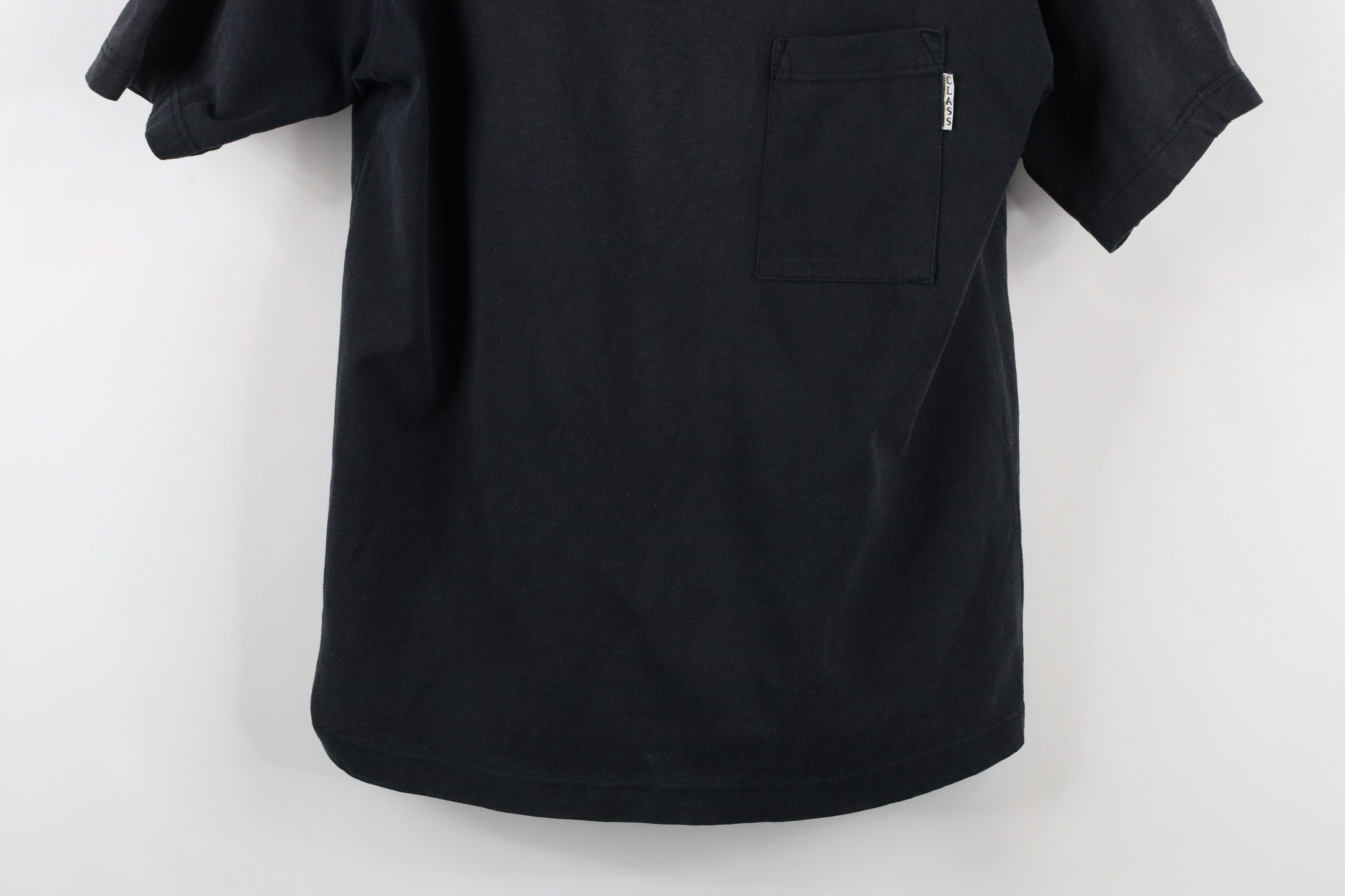 Vintage Vintage 90s Streetwear Blank Pocket T-Shirt Black Cotton USA Size M / US 6-8 / IT 42-44 - 3 Thumbnail