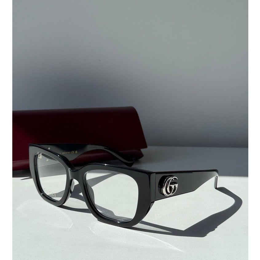 Gucci NEW Gucci GG1952O Black Thick Rim Eyeglasses Frames $515 Size ONE SIZE - 2 Thumbnail