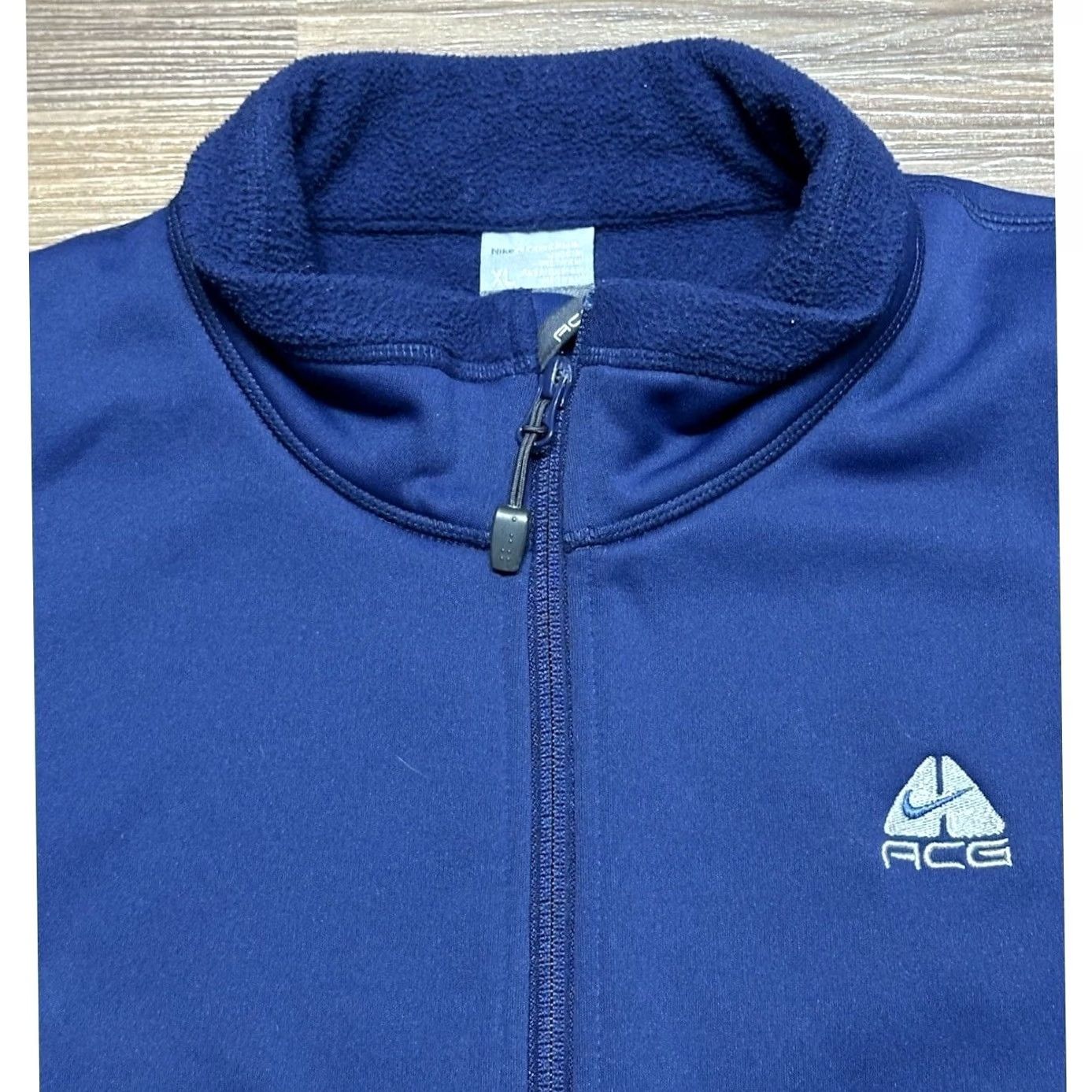 Nike ACG Vintage Nike ACG Therma-Fit Fleece Jacket Navy Blue Men's Sz XL Full Zip Size US XL / EU 56 / 4 - 3 Thumbnail