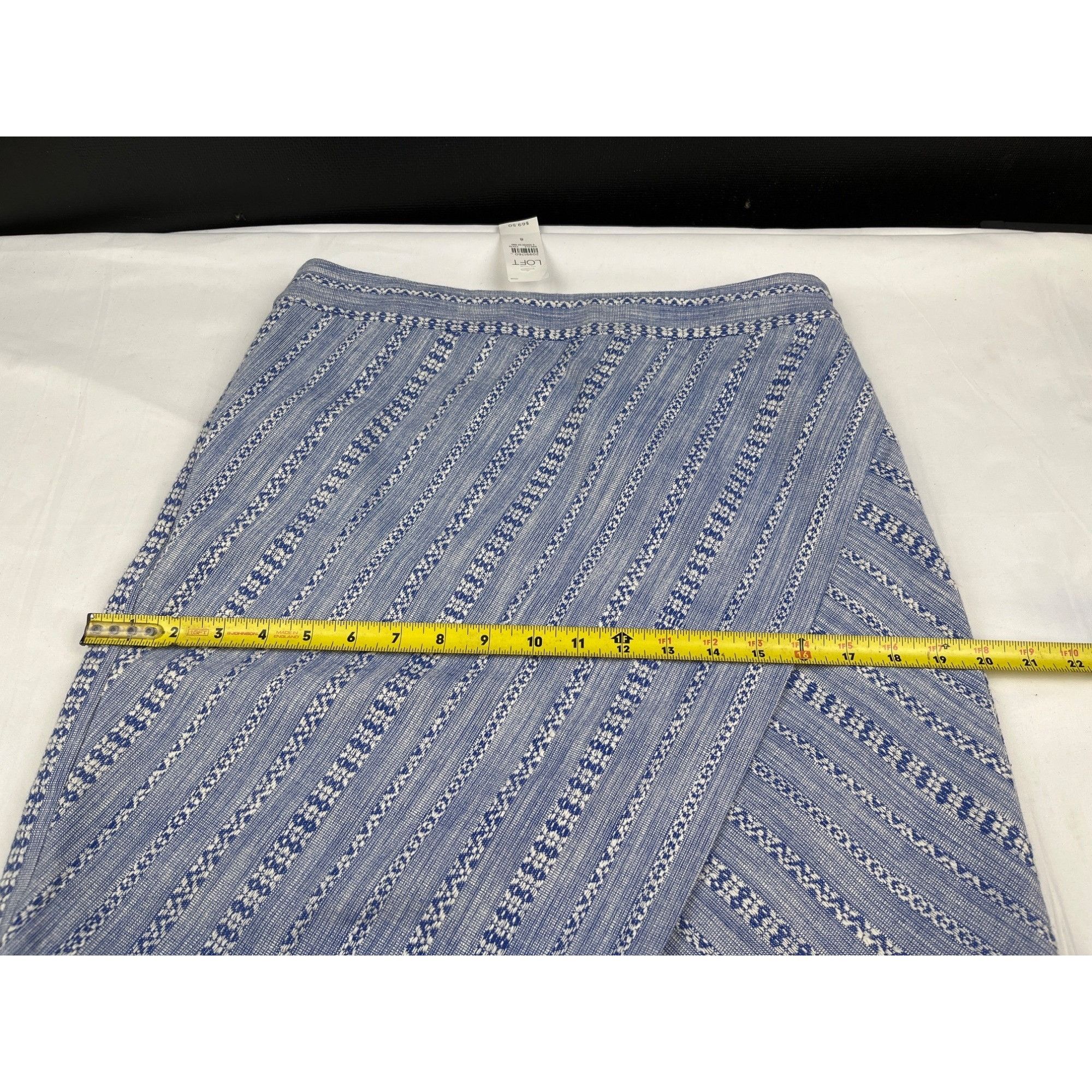 Loft Loft Women's Blue Tweed Wrap Skirt/Mini Sz 8 SKU 4260 Size 30" / US 8 / IT 44 - 9 Thumbnail