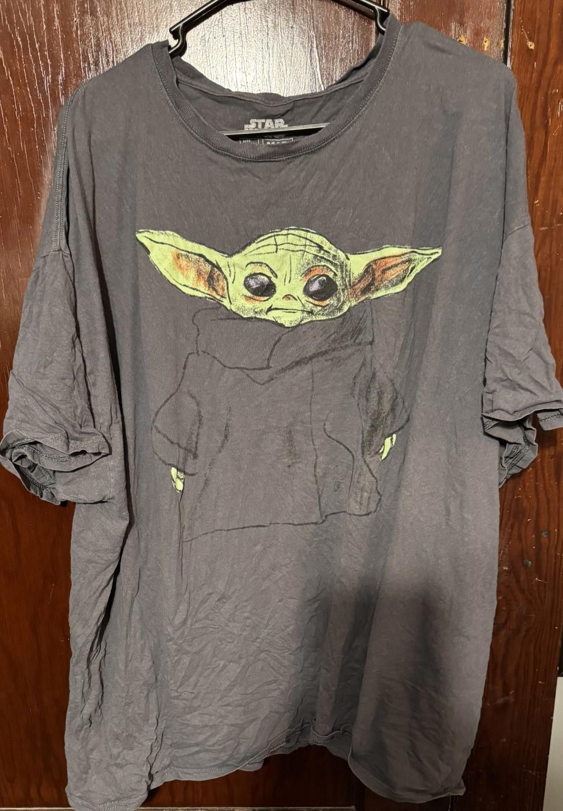 Star Wars Star Wars Mandalorian Baby Yoda T-Shirt Men's Size 3XL Gray Size US XXL / EU 58 / 5 - 1 Thumbnail