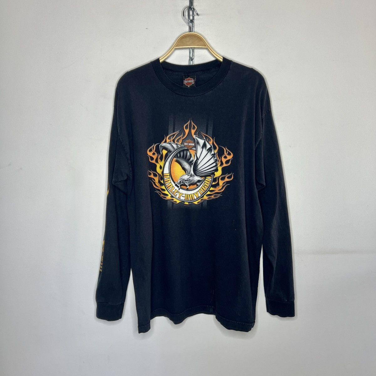 Harley Davidson × Vintage Vintage Harley Davidson long sleeve tee Size US XL / EU 56 / 4 - 1 Thumbnail