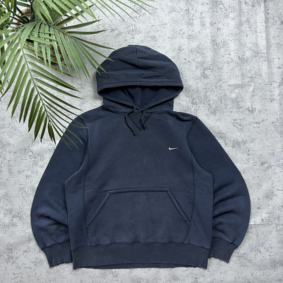 Nike 90s NIKE SWOOSH VINTAGE Y2K BLANK OVERSIZED RETRO HOODIE Size US S / EU 44-46 / 1 - 1 Thumbnail