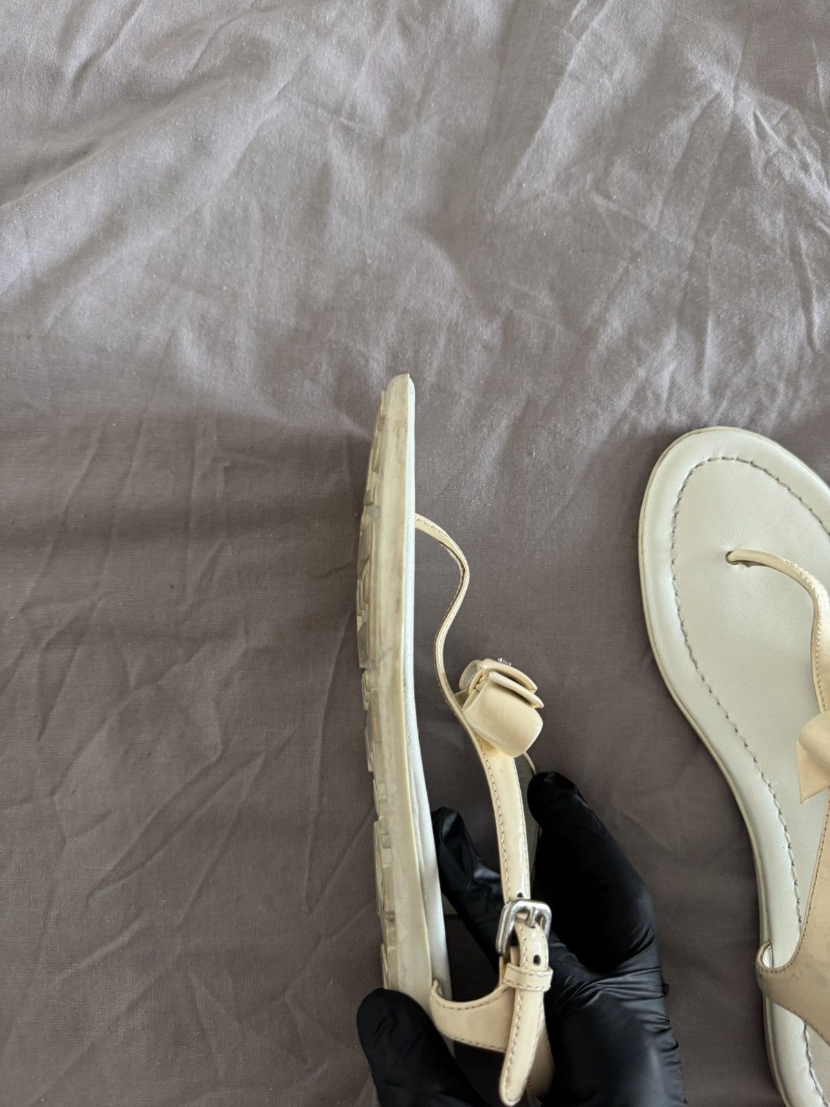 Prada Laxury Prada Patent Leather Sandals Womens Size US 8 / IT 38 - 13 Thumbnail