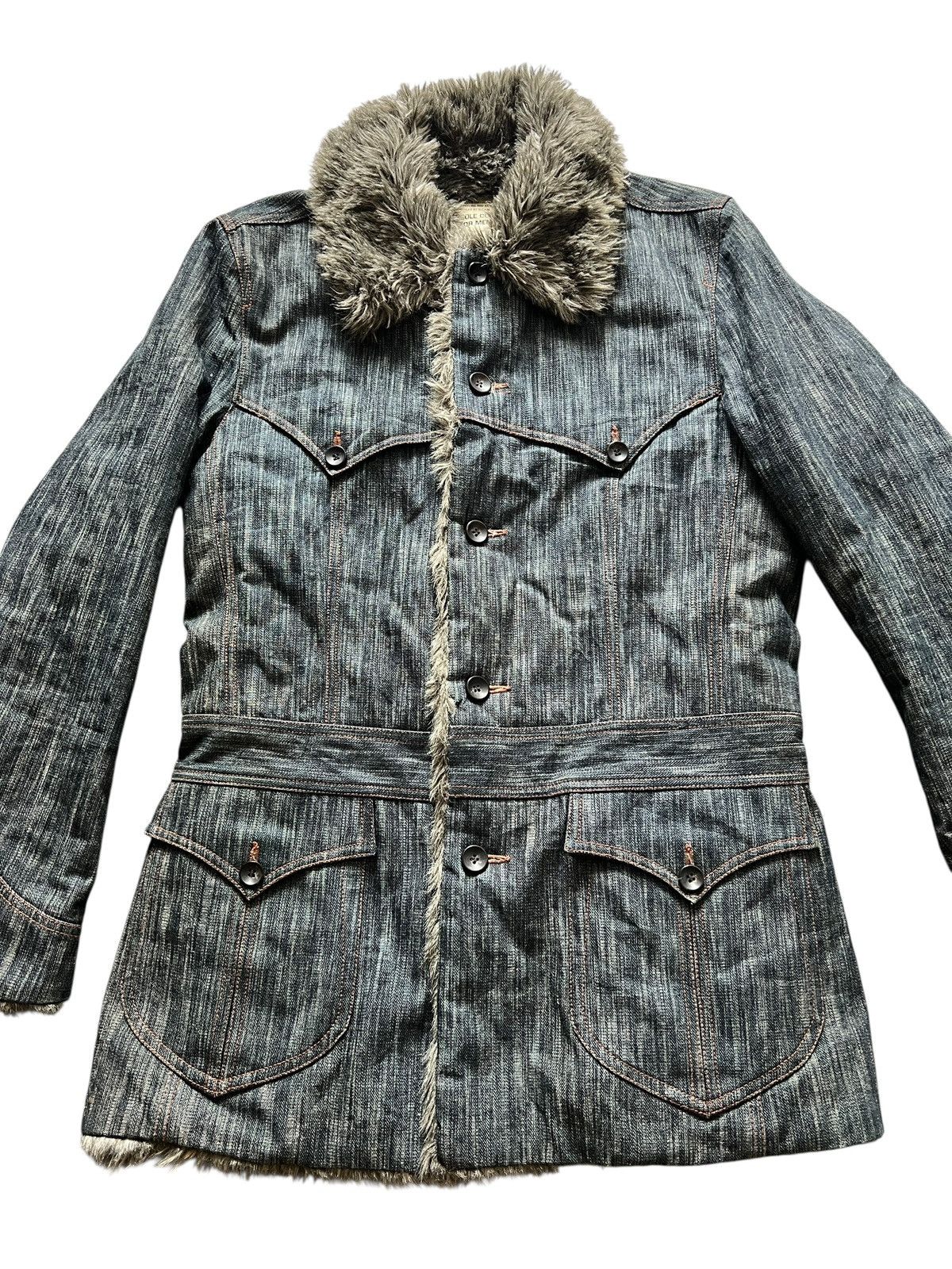 Nicole Club Nicole Club Fur Denim Jacket 4 Pockets Size US L / EU 52-54 / 3 - 5 Thumbnail