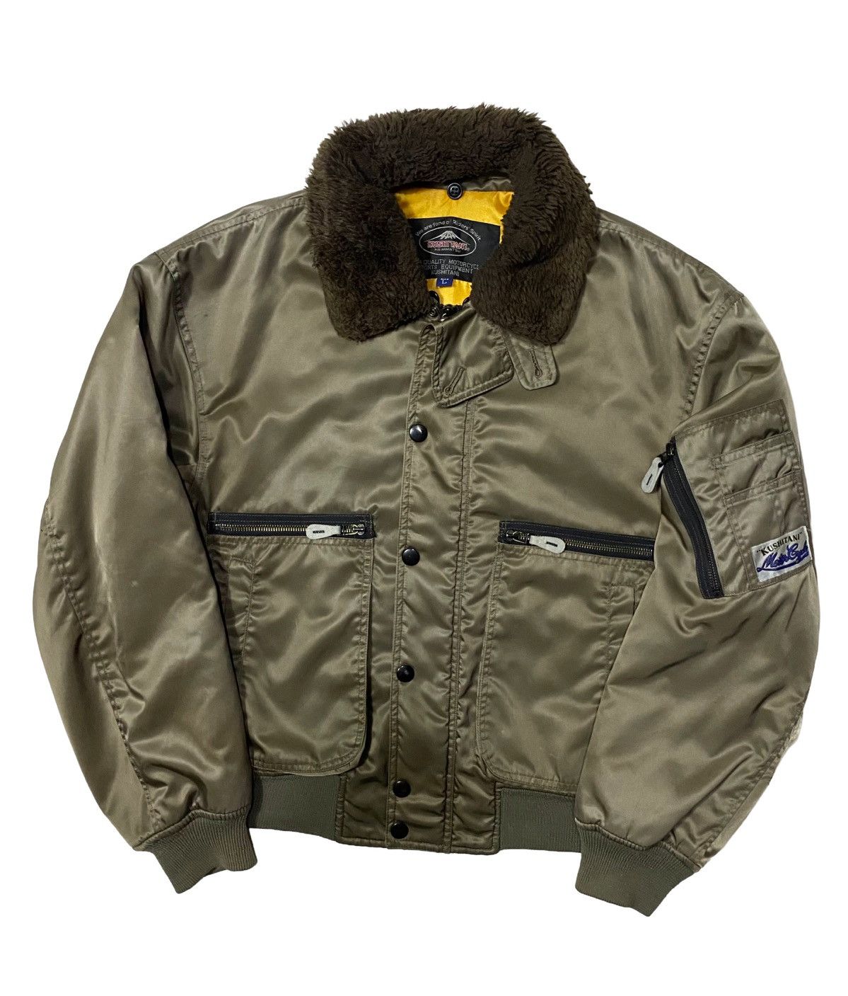 Sports Specialties KUSHITANI HAMAMATSU MOTORCYCLE FUR BOMBER JACKET Size US L / EU 52-54 / 3 - 8 Thumbnail