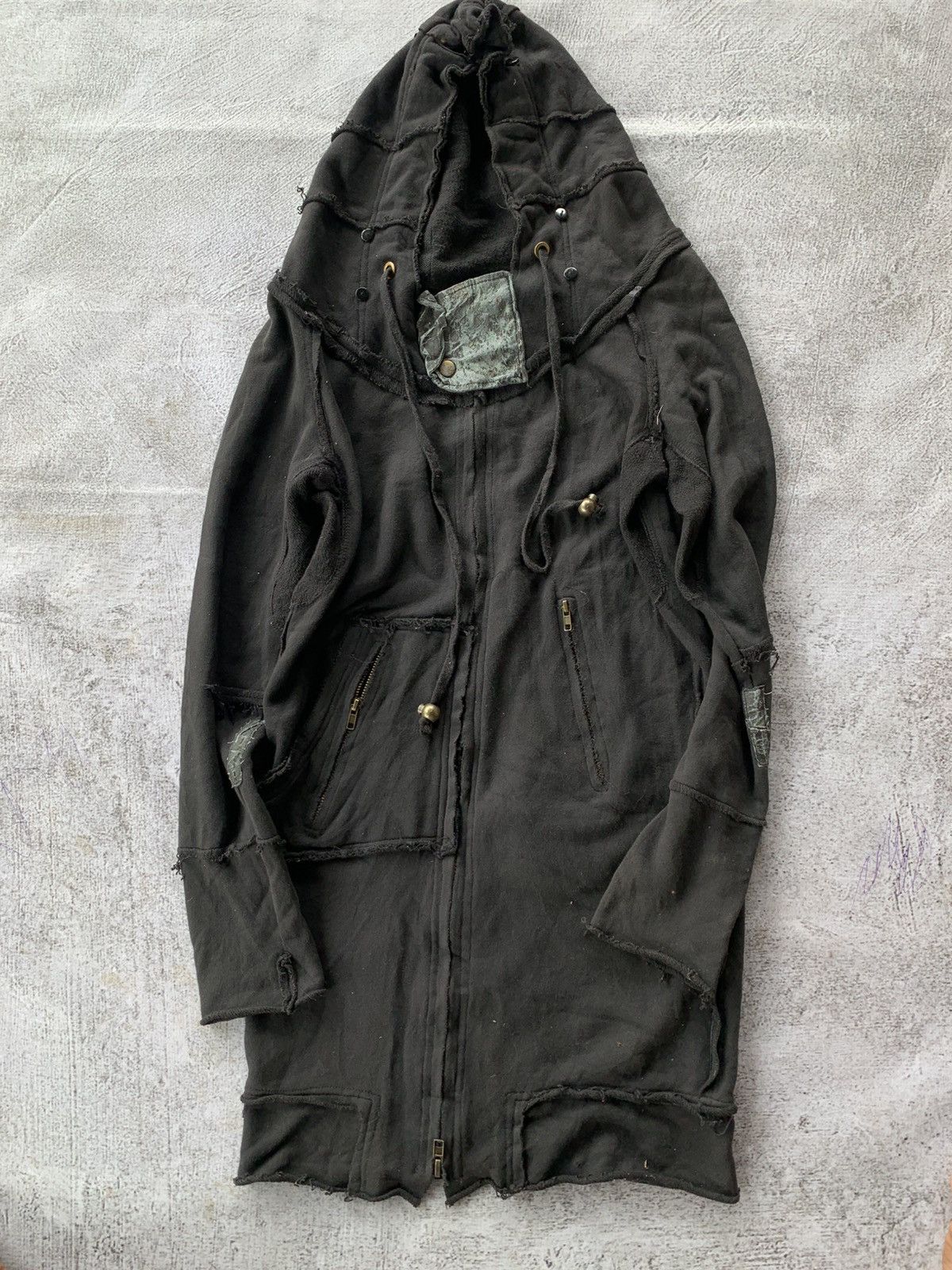 Japanese Brand Y2k style LGB long ziphoodie Size US M / EU 48-50 / 2 - 1 Thumbnail