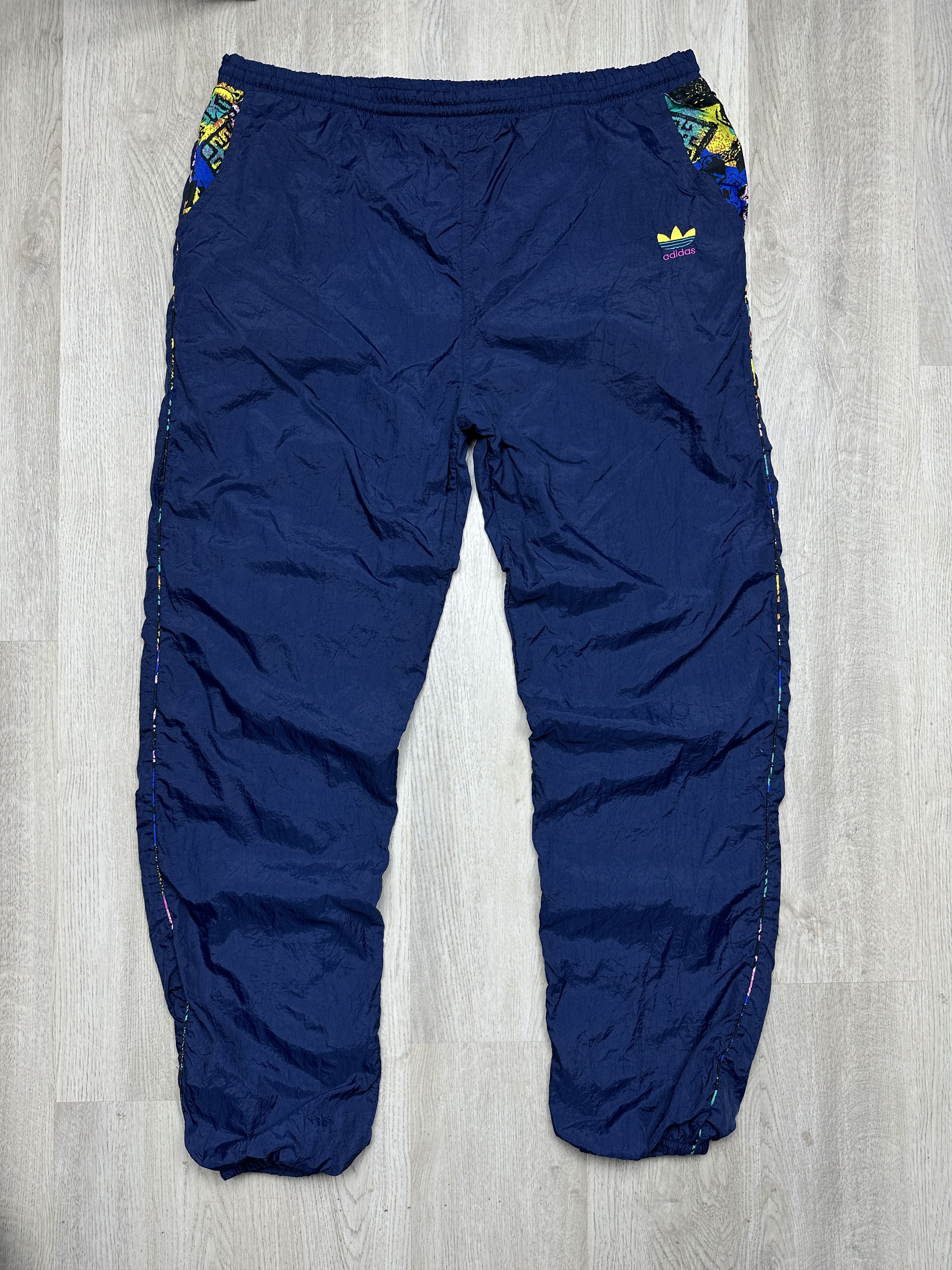 Adidas Adidas Vintage Mens Nylon Tracksuit Pants+Jacket Suit Size US 36 / EU 52 - 8 Thumbnail
