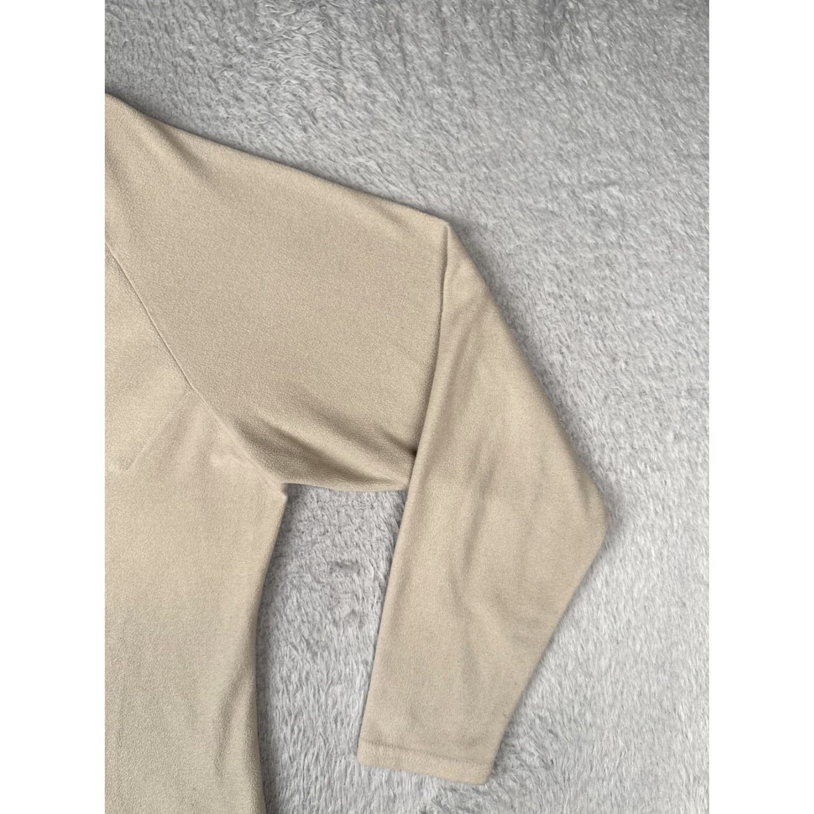 Vintage VINTAGE REI Fleece Pullover Womens L Beige 1/4 Zip Mock Neck 90s Hiking Poly Size L / US 10 / IT 46 - 2 Thumbnail