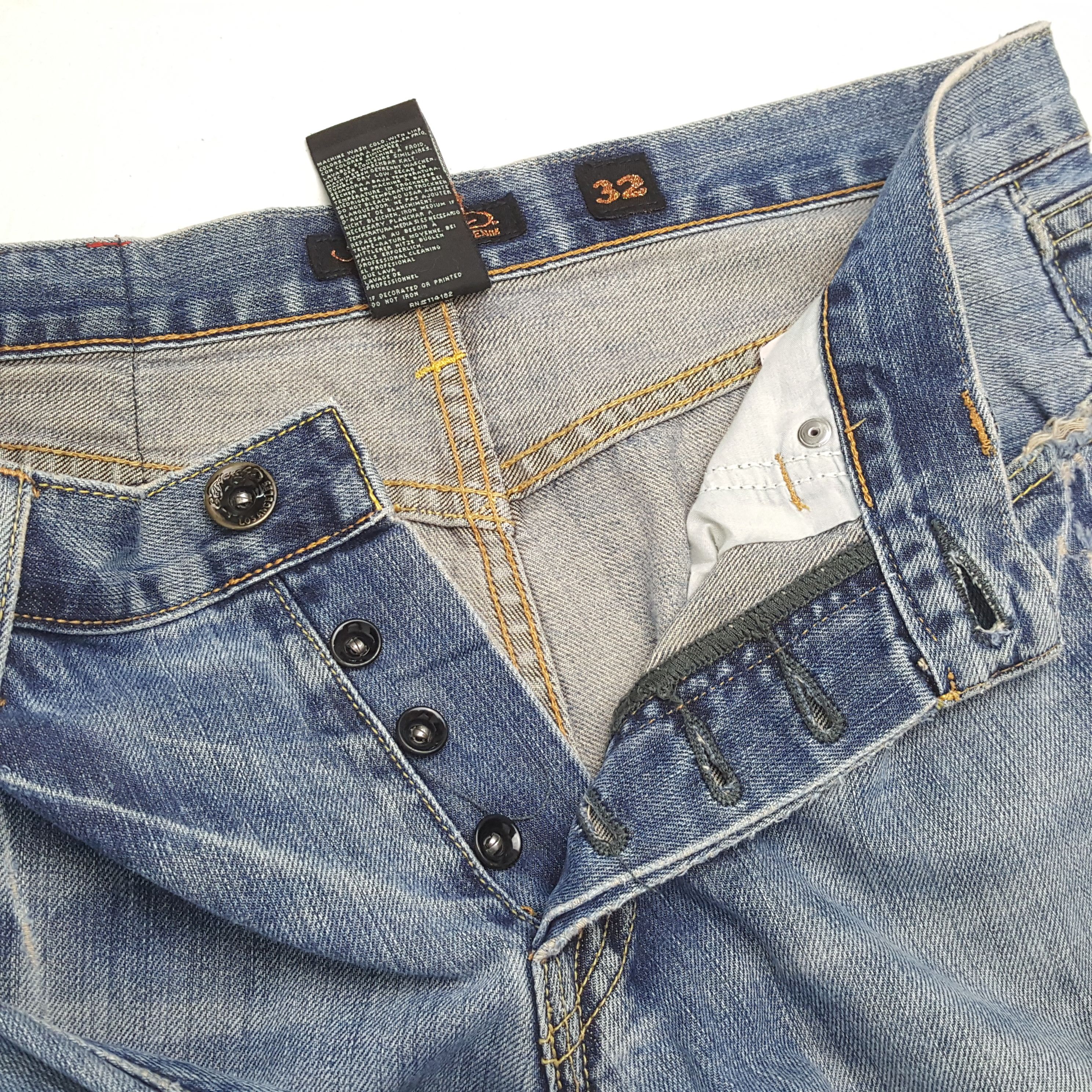 Christian Audigier × Ed Hardy × Vintage ED HARDY Designer Brand Fashion Style Custom Art Jeans Size US 32 / EU 48 - 12 Thumbnail