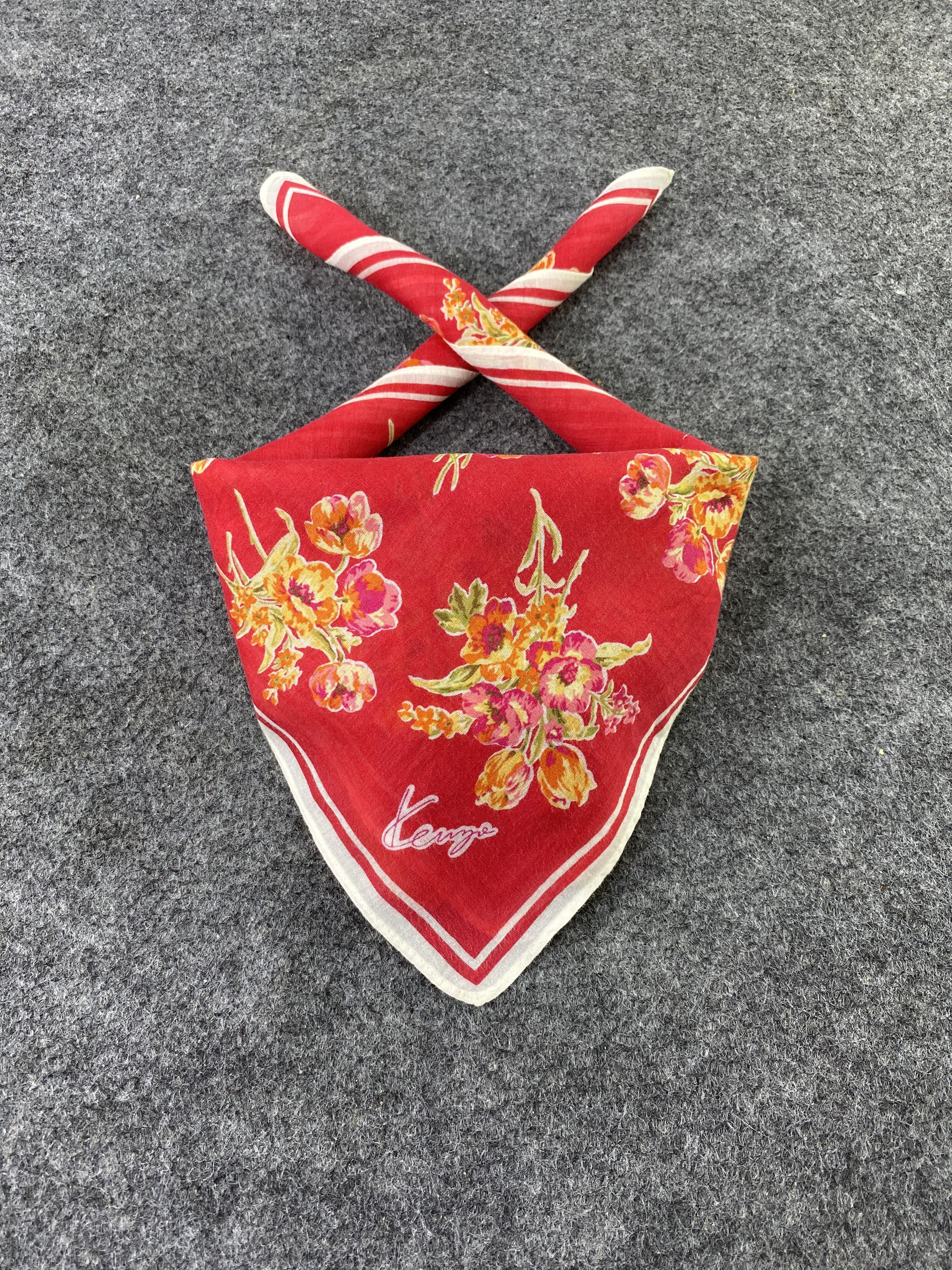 Japanese Brand Kenzo Handkerchief / Bandana / Neckerchief / Headscarf-B382 Size ONE SIZE - 2 Thumbnail