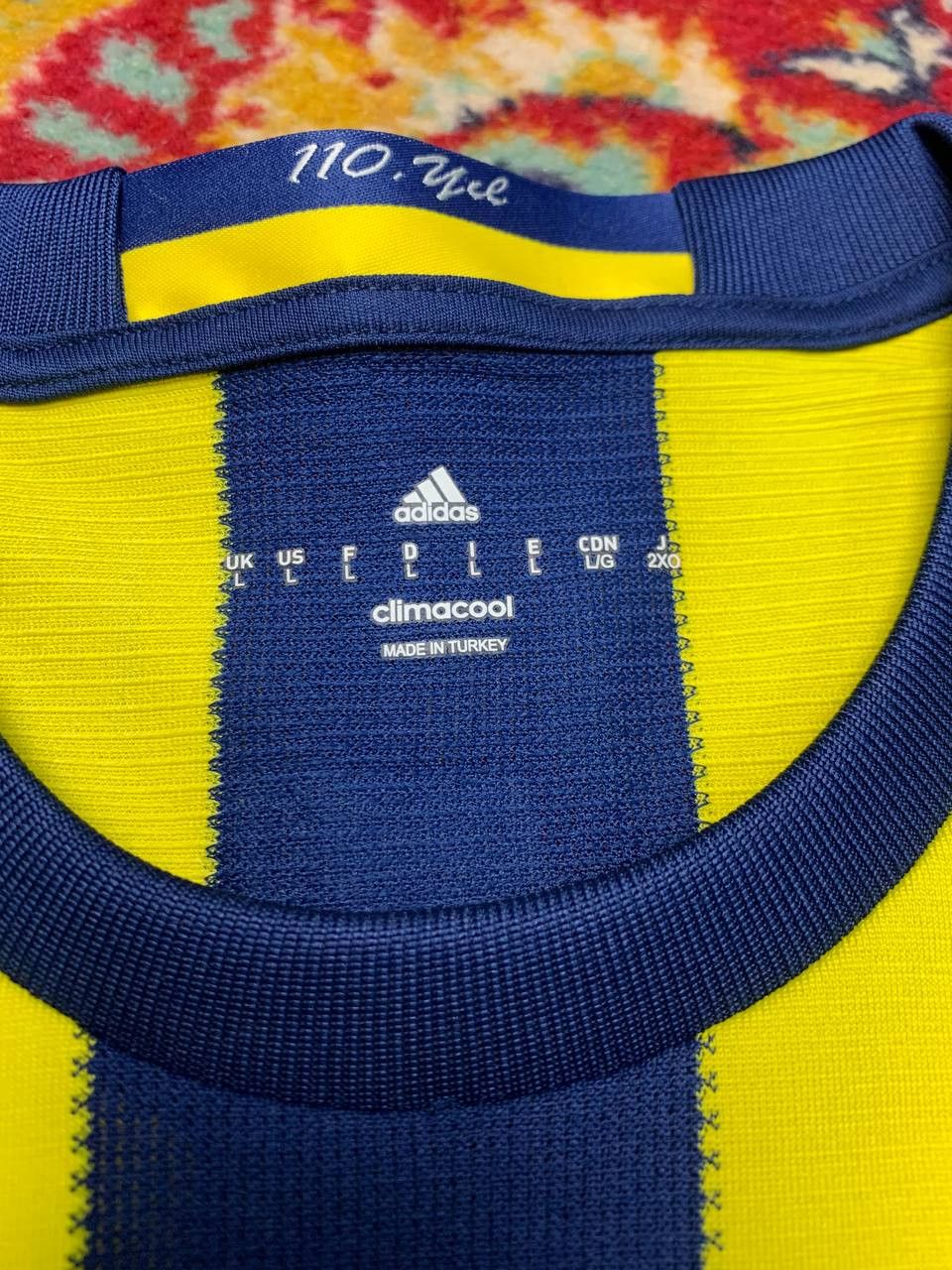 Adidas FENERBAHCE 2016 2017 HOME FOOTBALL SHIRT SOCCER JERSEY Size US L / EU 52-54 / 3 - 3 Thumbnail