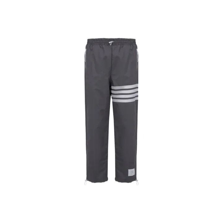 Thom Browne Thom Browne Gray Striped Knit Sports Pants 0079 Size US 26 / EU 42 - 1 Thumbnail