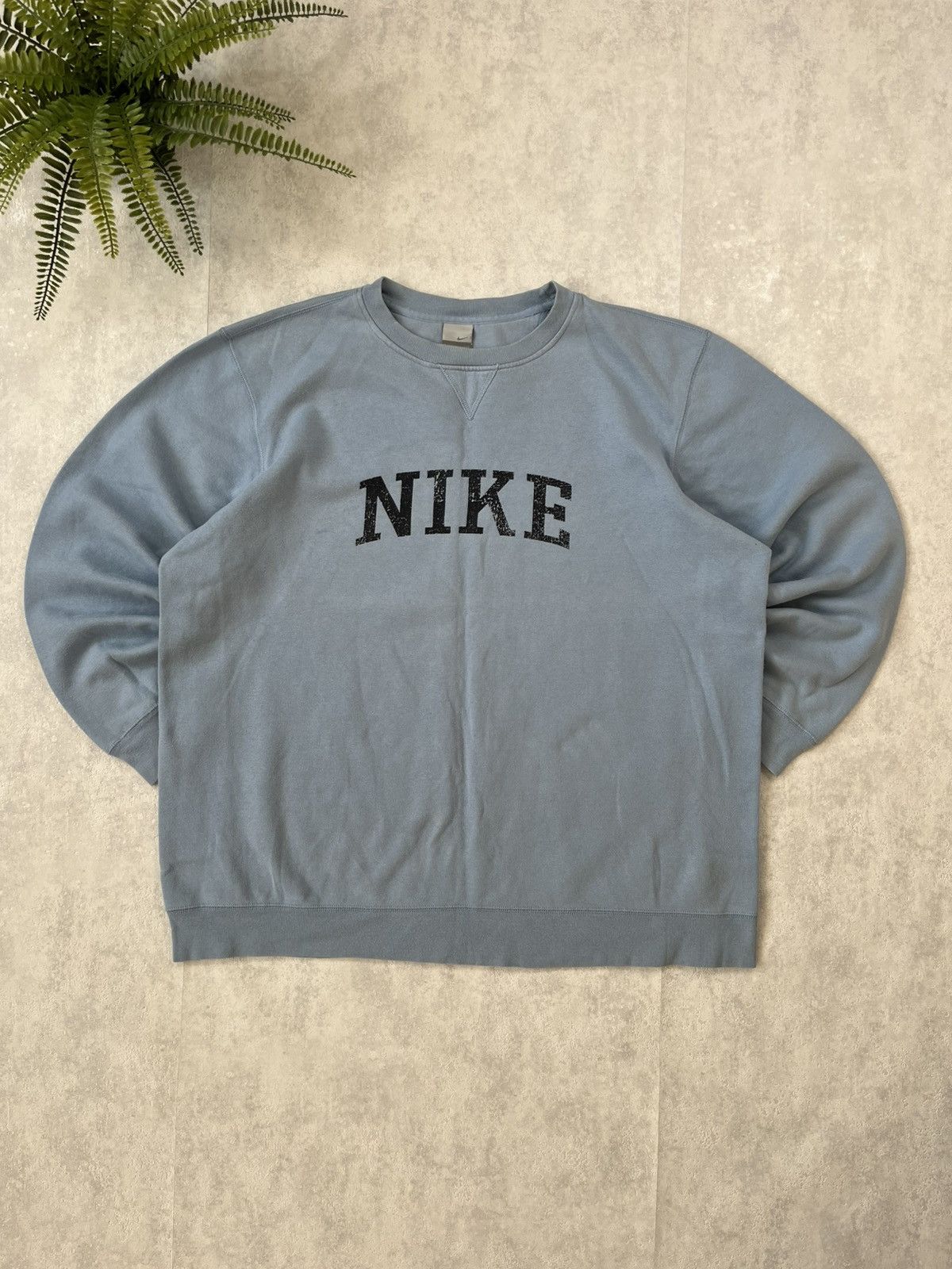 Nike × Vintage 90s Nike Spellout Vintage Y2K Oversized Retro Sweatshirt Size US XL / EU 56 / 4 - 1 Thumbnail