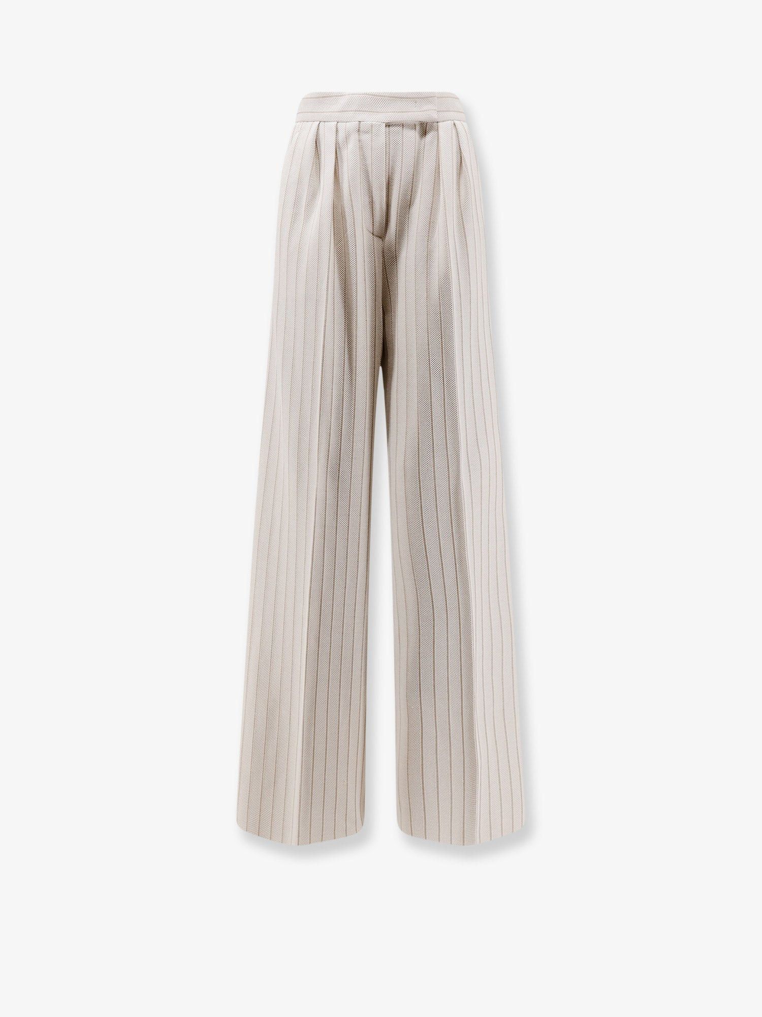 Max Mara Mxmosso Cotton Trousers Size 30" / US 8 / IT 44 - 1 Thumbnail