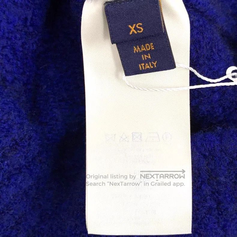 Louis Vuitton Louis Vuitton Navy logo intarsia wool crewneck long-sleeve Size US XS / EU 42 / 0 - 6 Thumbnail