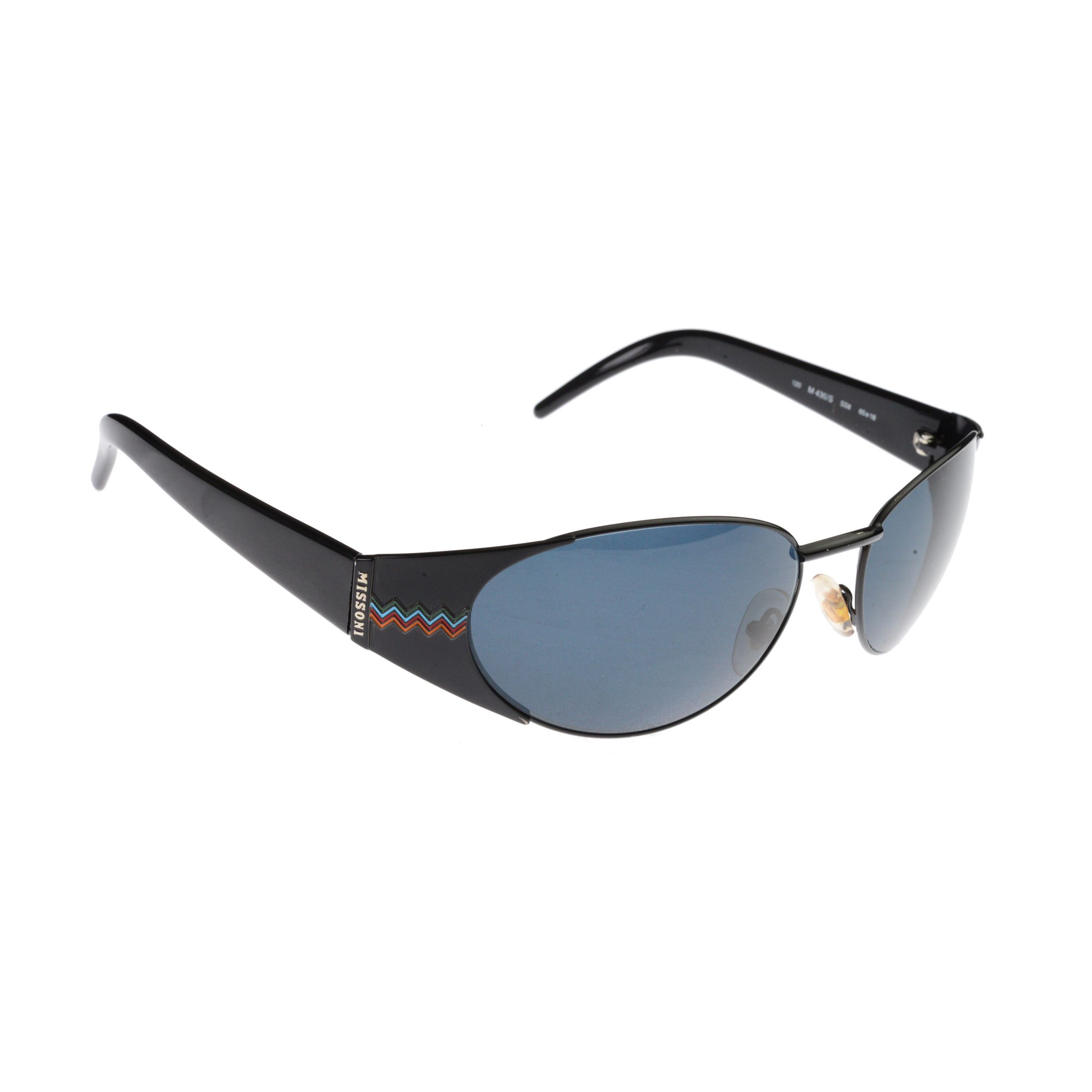Missoni Missoni 90's Black Oval Signature Frame Sunglasses Size ONE SIZE - 1 Thumbnail