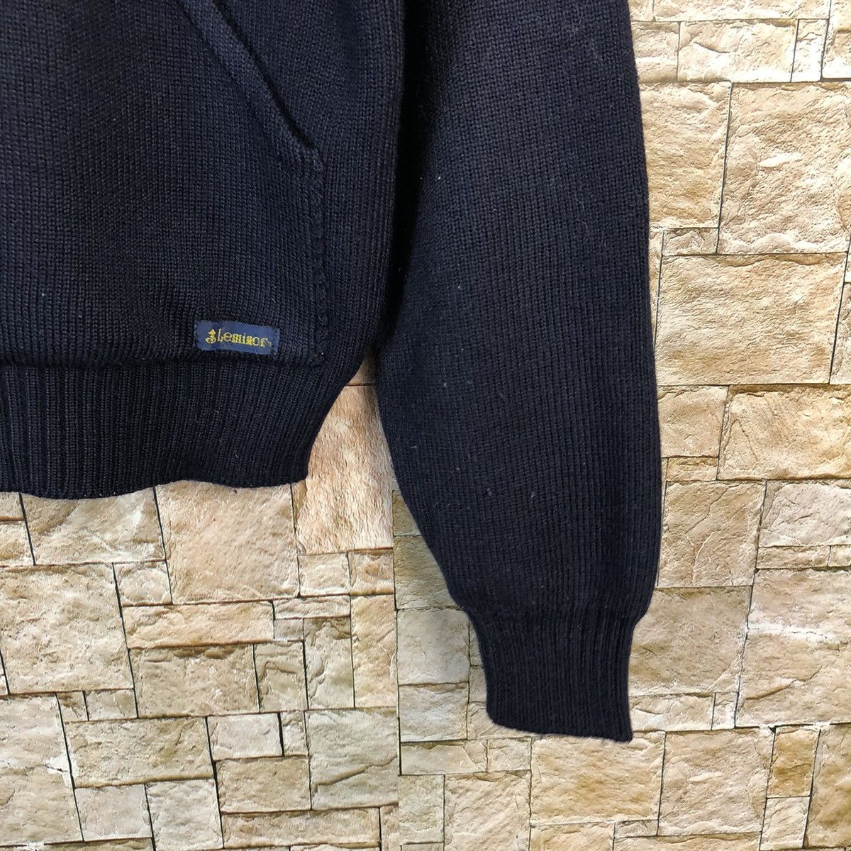 Vintage Leminor Pour Opaque France Dark Blue sweatshirt Hoodie #A712 Size US M / EU 48-50 / 2 - 8 Thumbnail