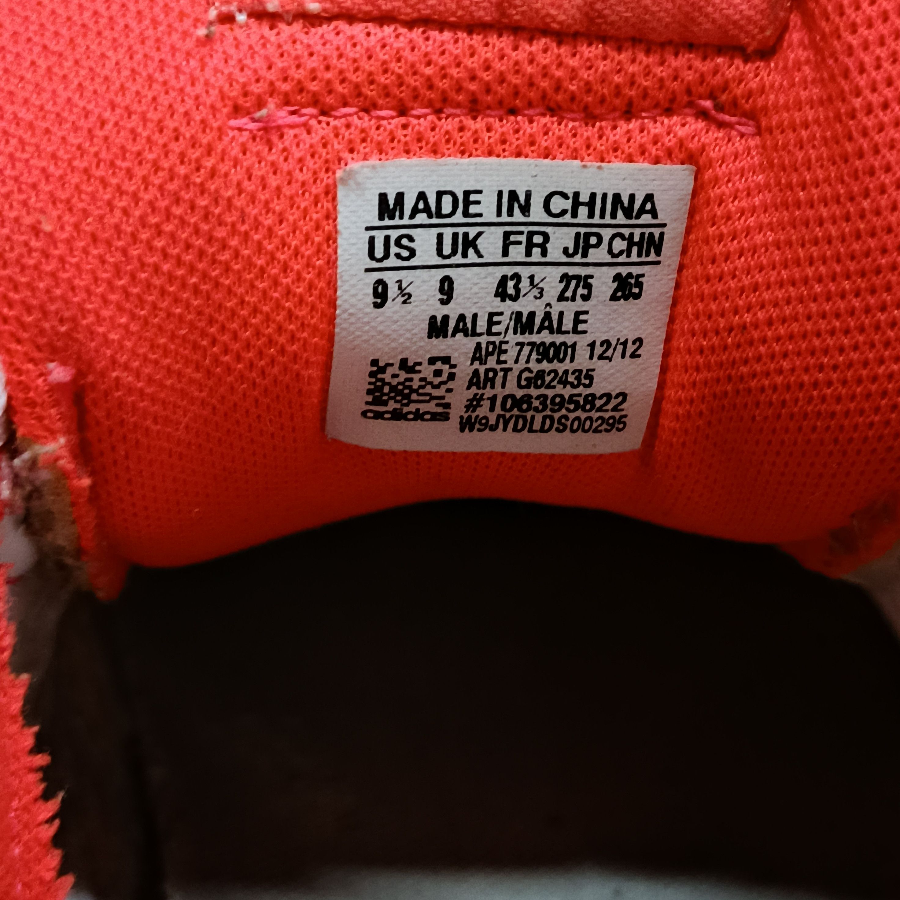 Adidas Adidas ZX 700 Size 9.5 White Pastel Red Pre-Owned Authentic Size US 9.5 / EU 42-43 - 7 Thumbnail