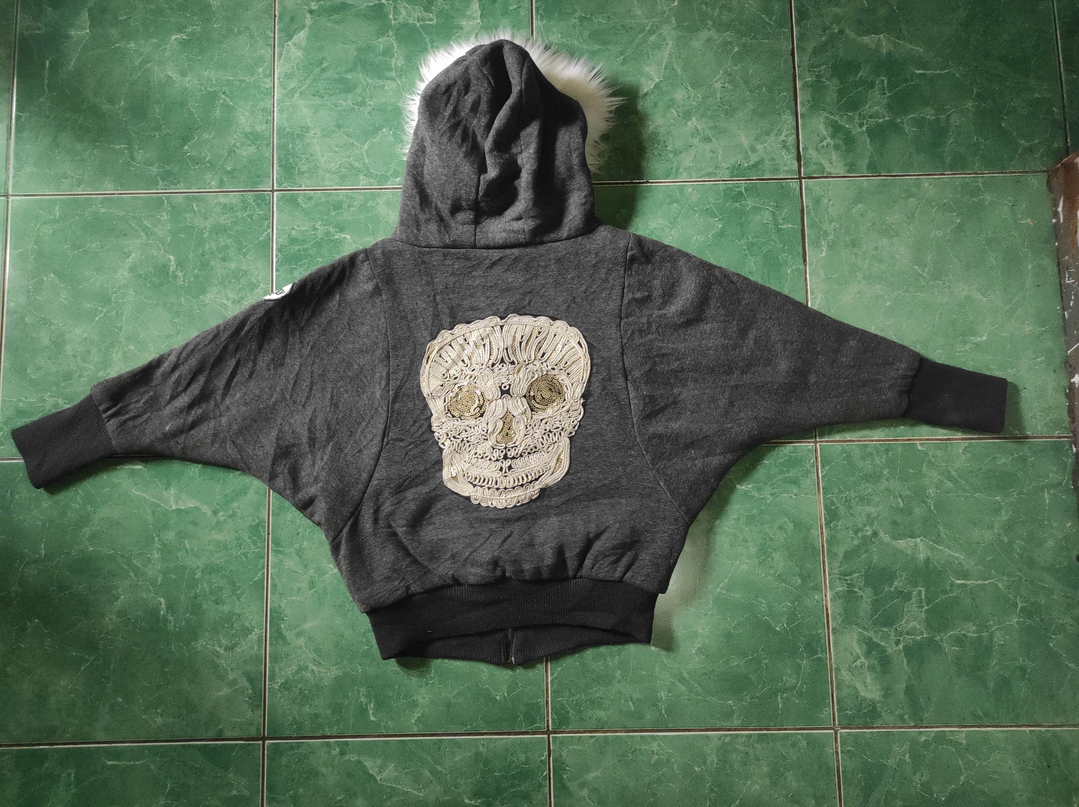 Hysteric Glamour Skull Sherpa Batwing Zip Fur Hoodie ifsixwasnine lgb style Size US M / EU 48-50 / 2 - 19 Thumbnail
