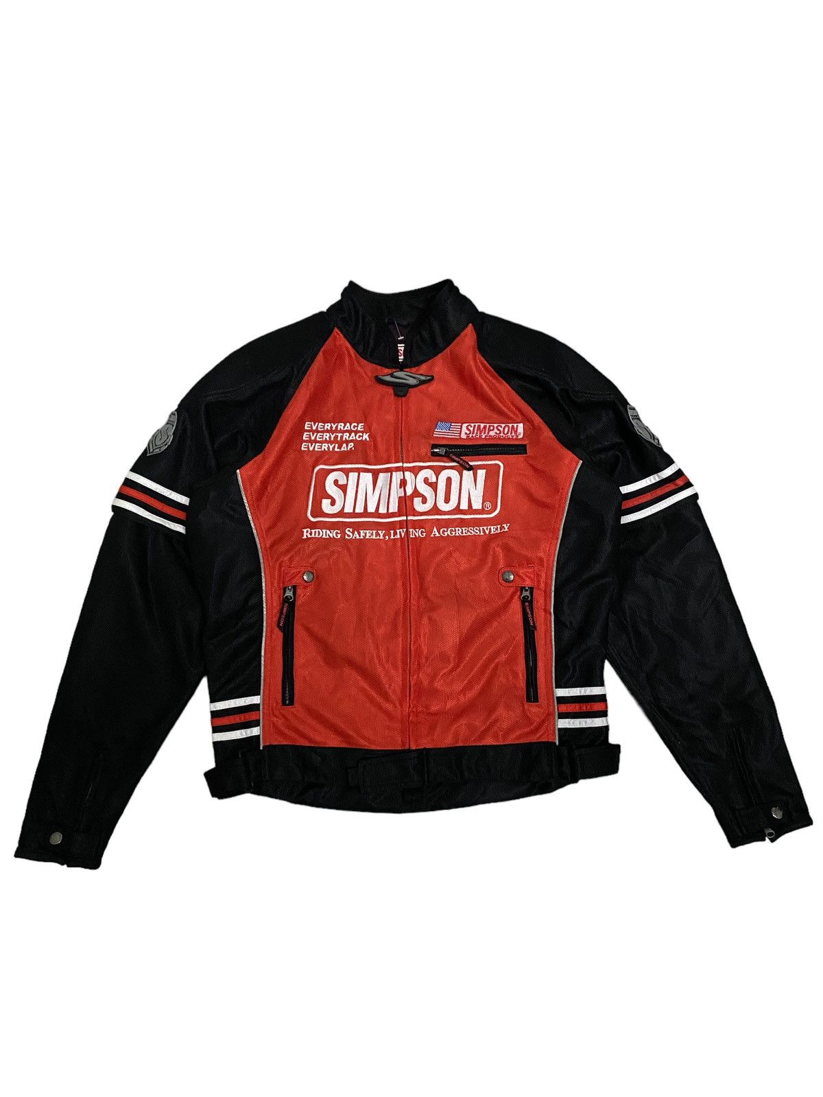 Sports Specialties × Vintage Offer‼️Vintage Simpson Racing Motorsport Biker Jacket Size US L / EU 52-54 / 3 - 3 Thumbnail