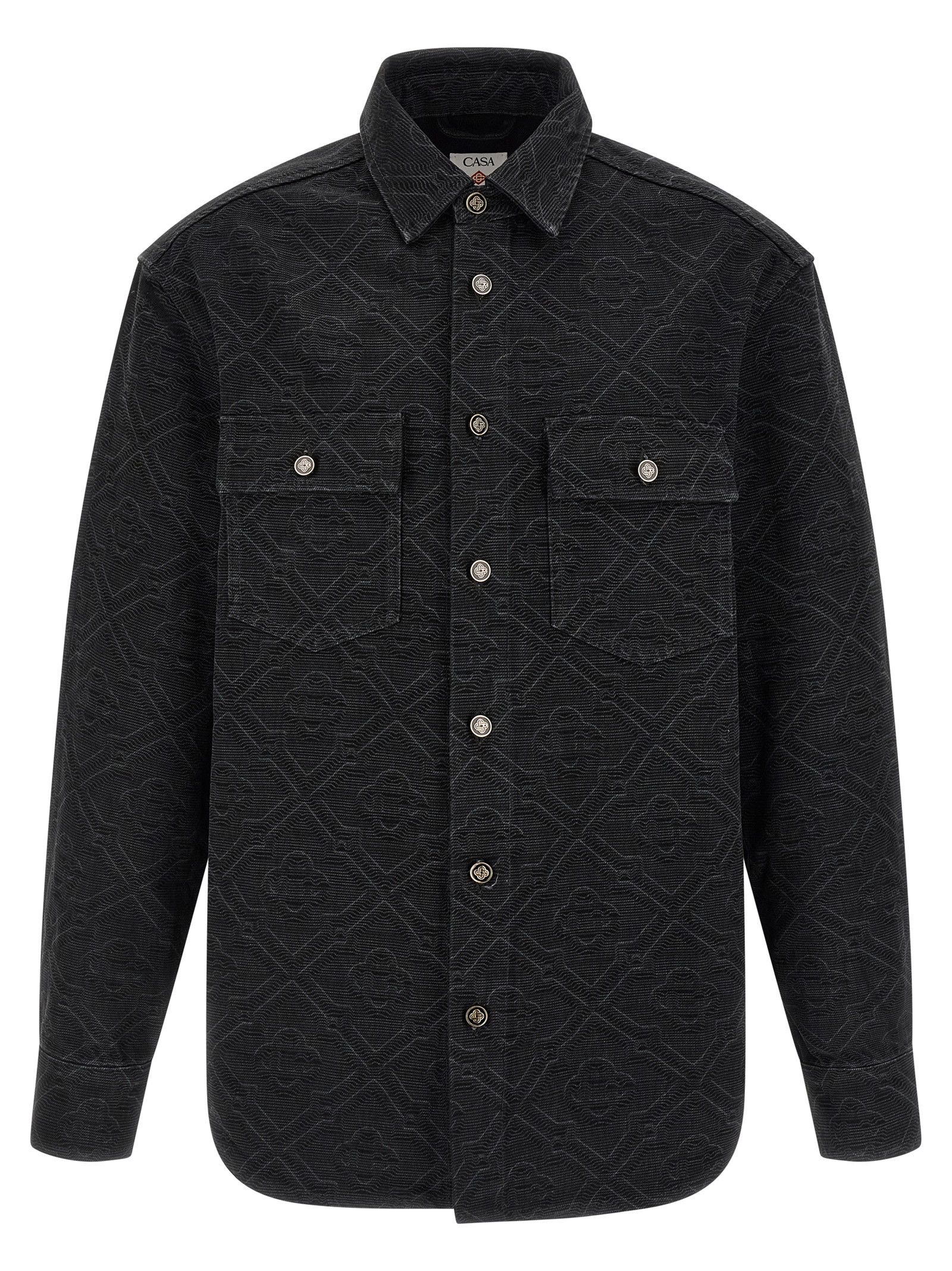 'Laser Monogram Denim' Overshirt