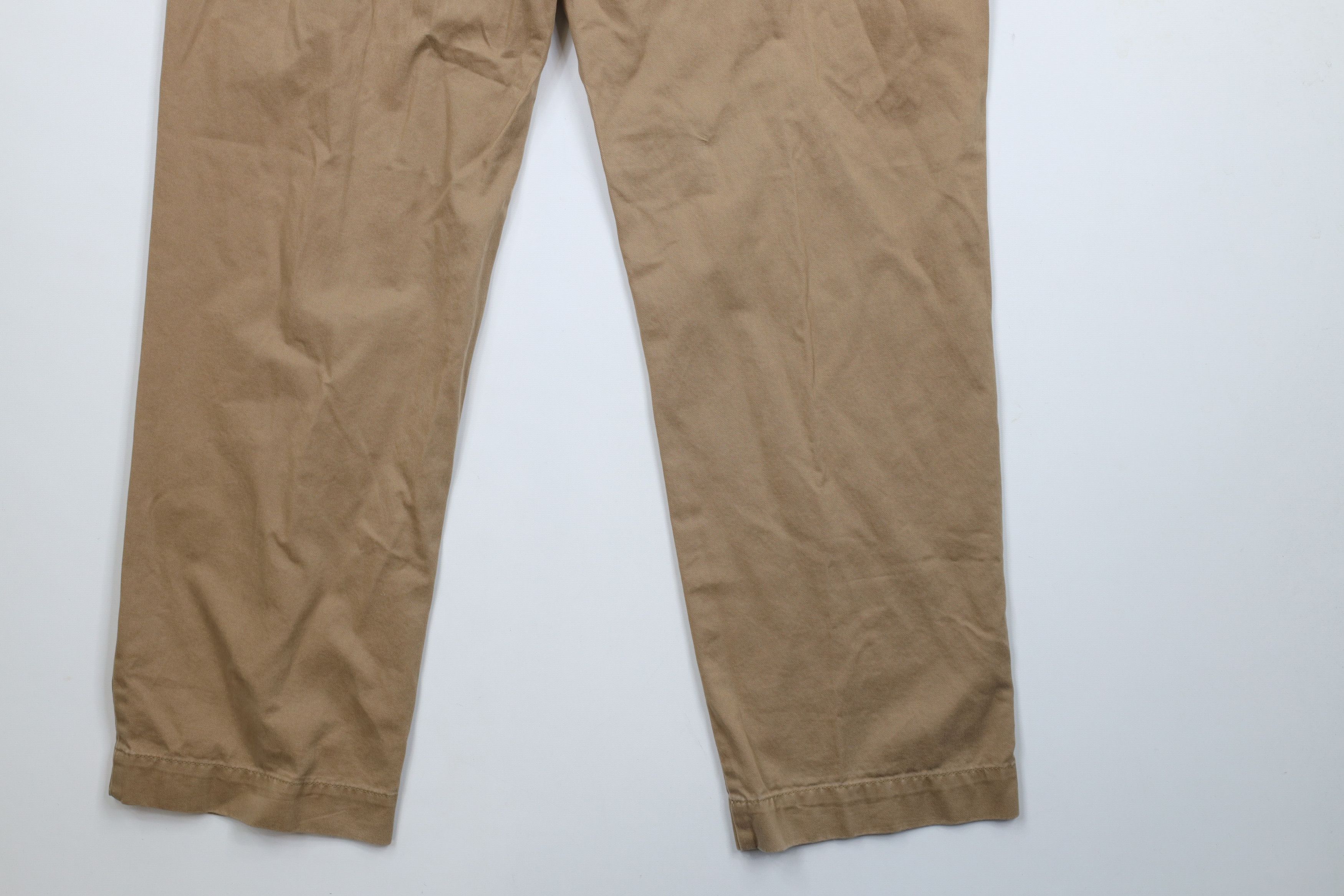 Ralph Lauren × Vintage Vintage 90s Ralph Lauren Wide Leg Chino Pants Brown Cotton Size US 34 / EU 50 - 12 Thumbnail