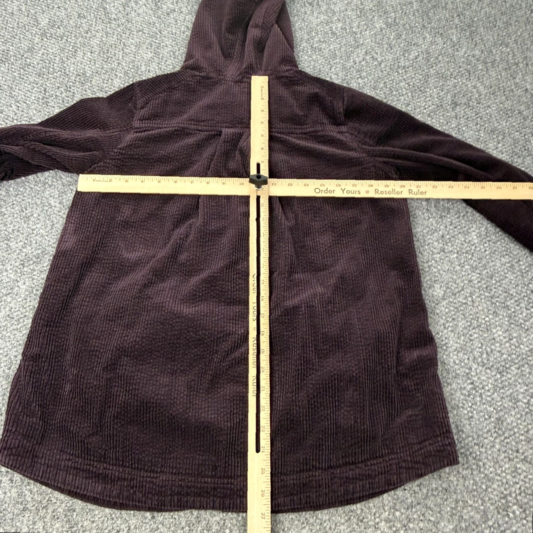 J. Jill VINTAGE J. Jill Jacket Womens XS Petite Purple Corduroy Hooded Button Pockets Lined Size XS / US 0-2 / IT 36-38 - 7 Thumbnail