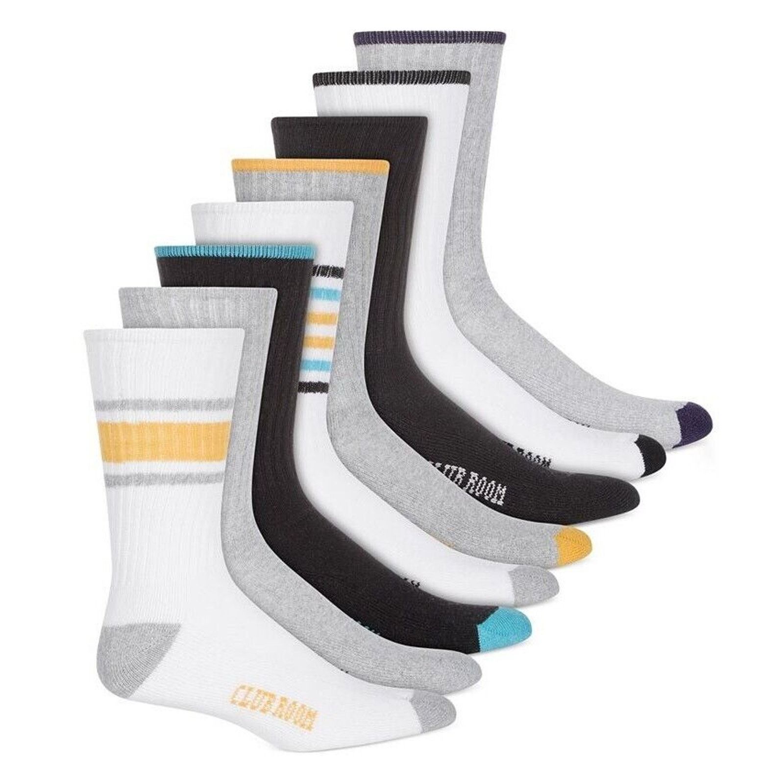 Club Room Club Room Men's Multi Color Crew 8-Pack Socks Shoe Size 7-12 Size ONE SIZE - 1 Preview